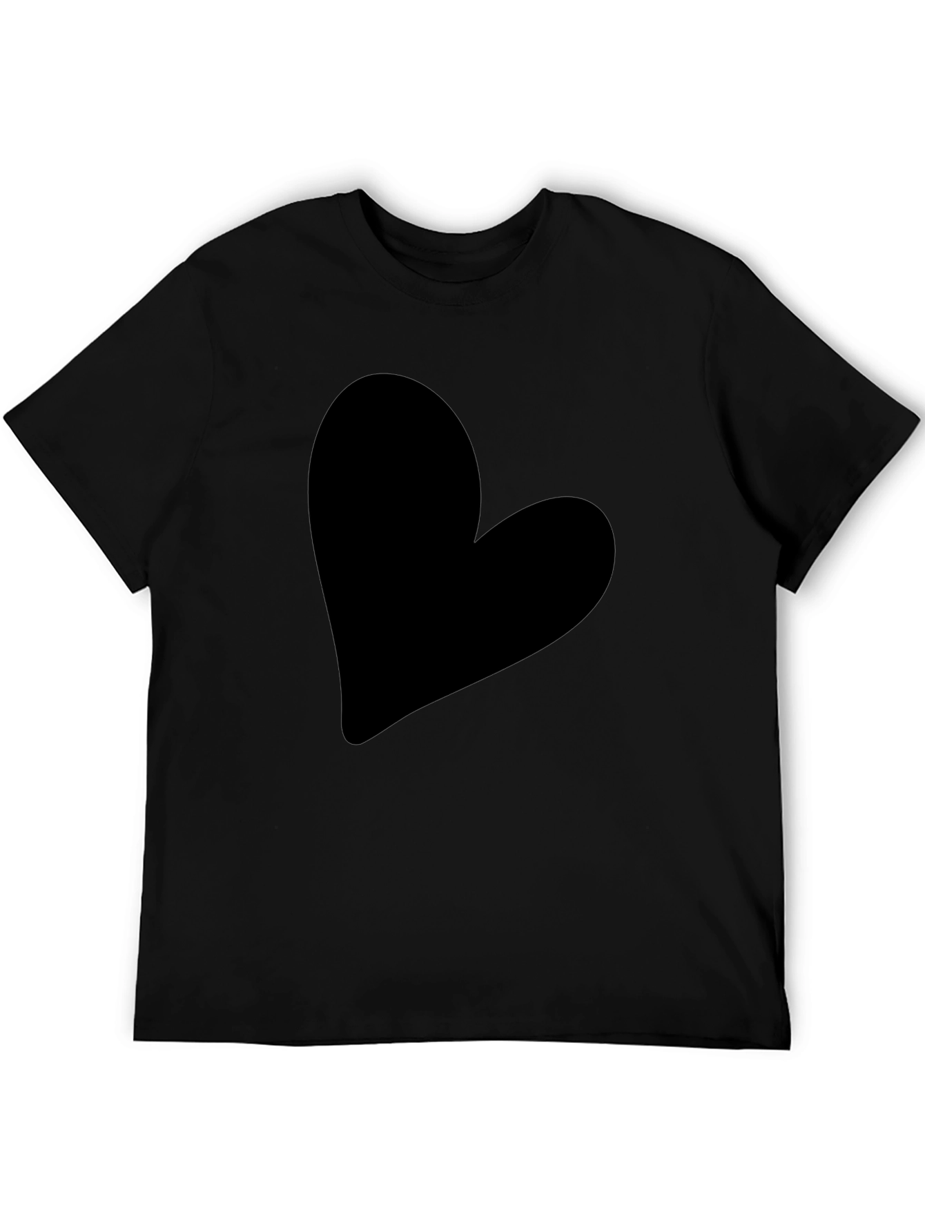 Heart Graphic Tee - Classic Black