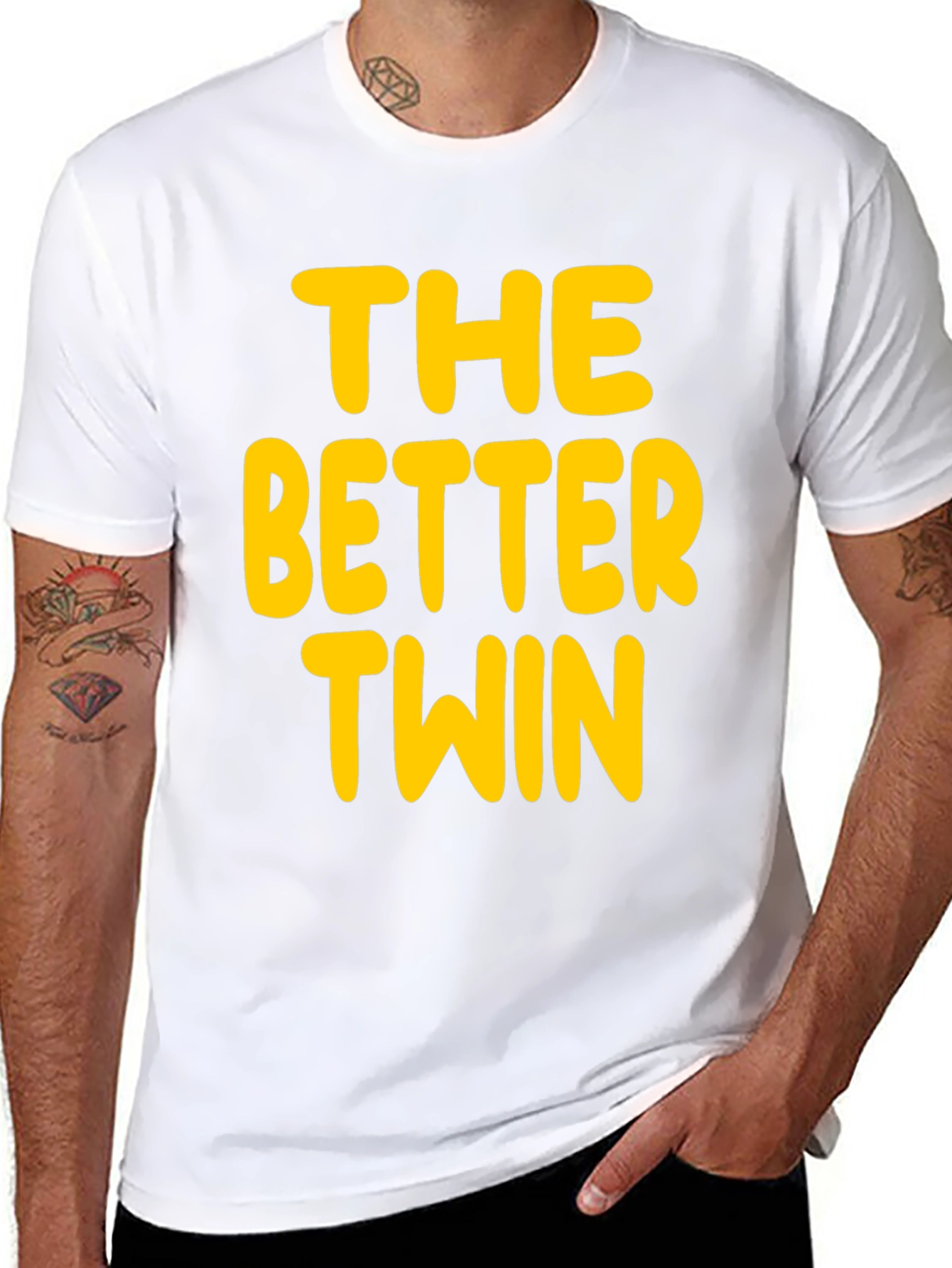 The Better Twin - Novelty Graphic T-Shirt