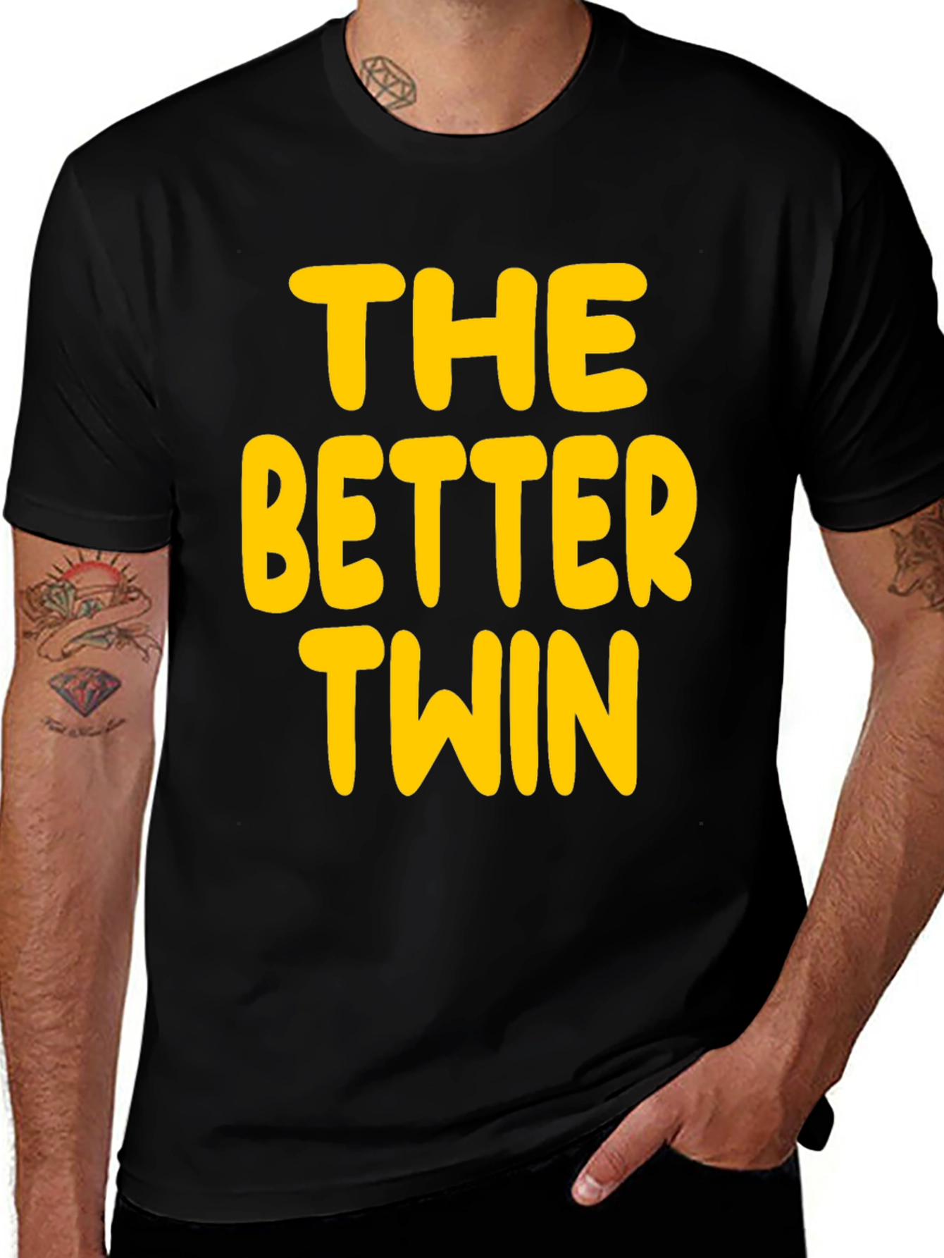 The Better Twin - Novelty Graphic T-Shirt