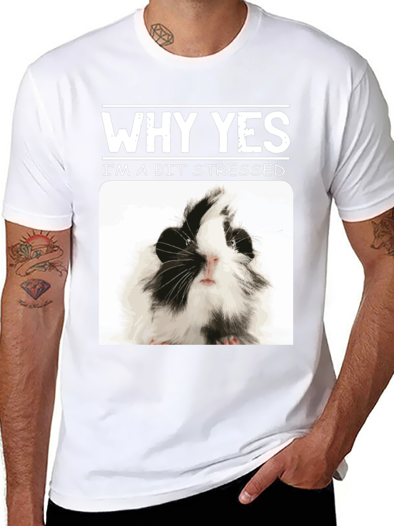 Why Yes Im A Bit Stressed Guinea Pig T-Shirt
