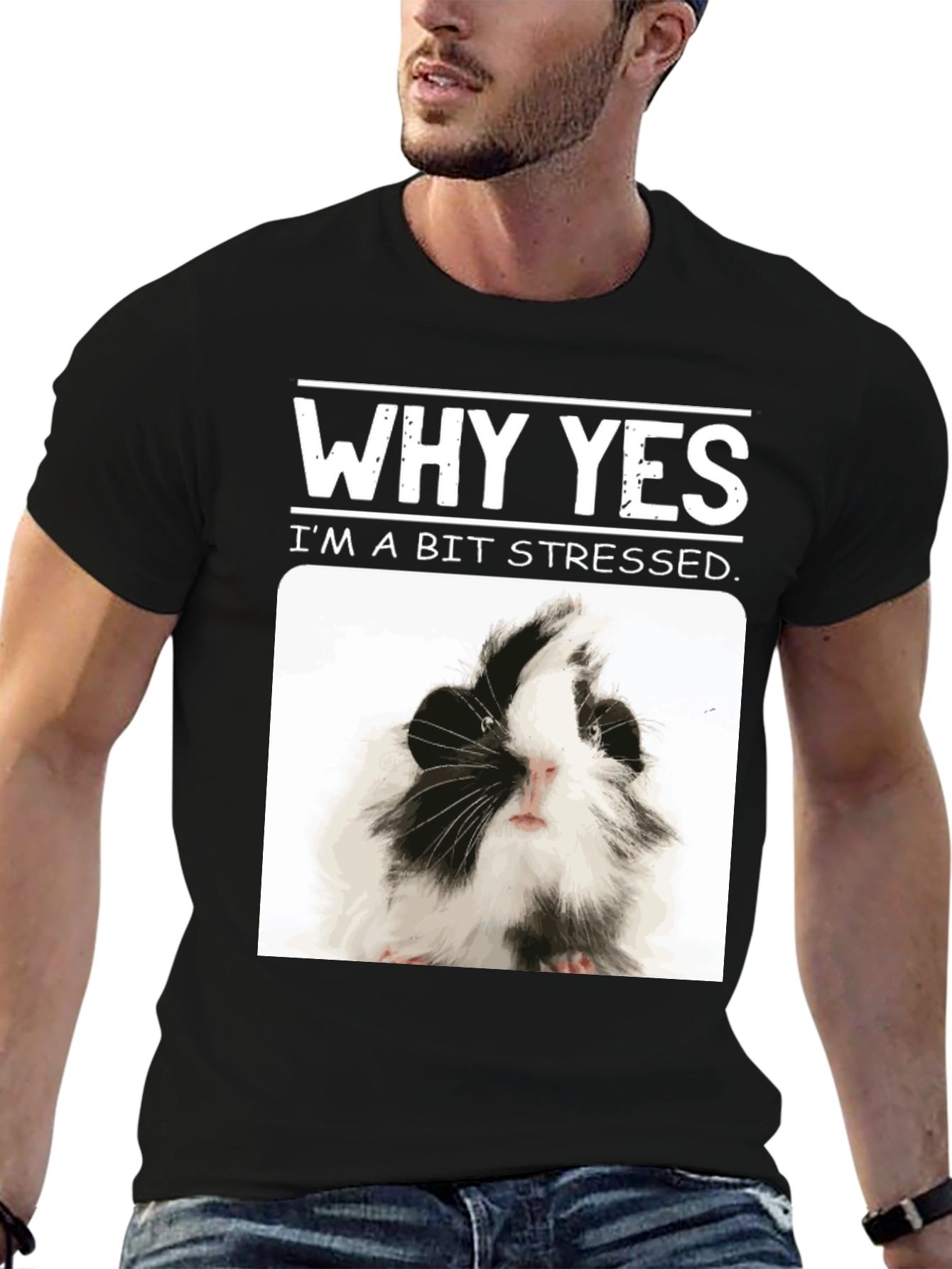 Why Yes Im A Bit Stressed Guinea Pig T-Shirt