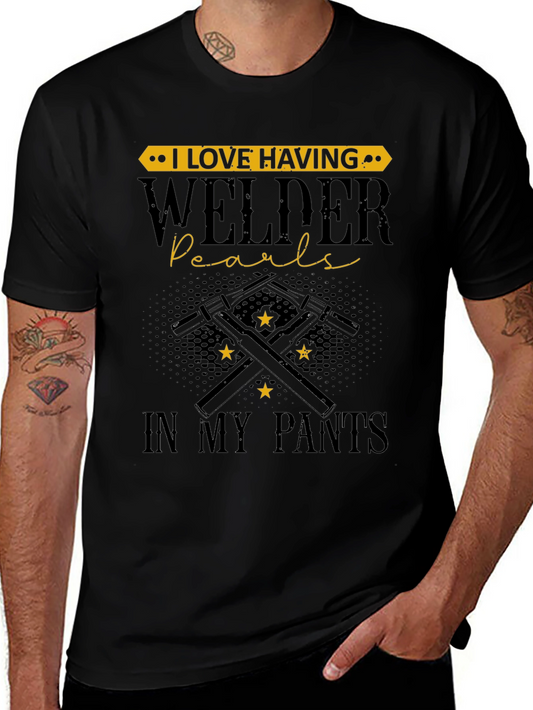 Welder Pearls T-Shirt - Funny Welding Tee