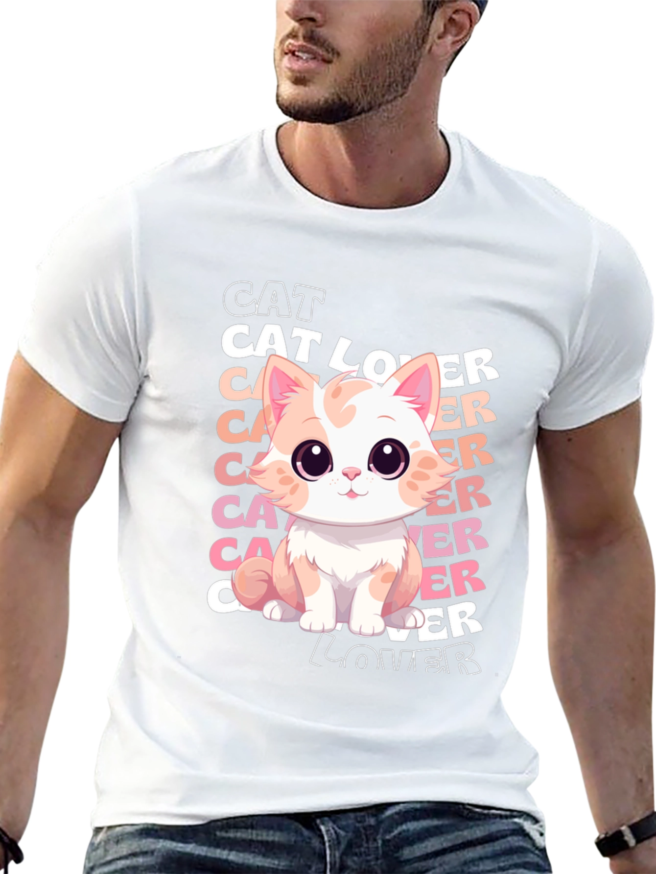 Cat Lover T-Shirt Cute Kitty Graphic Tee