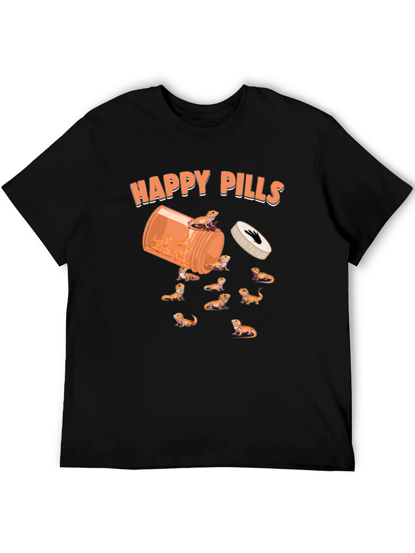 Funny Happy Pills Bearded Dragon T-Shirt