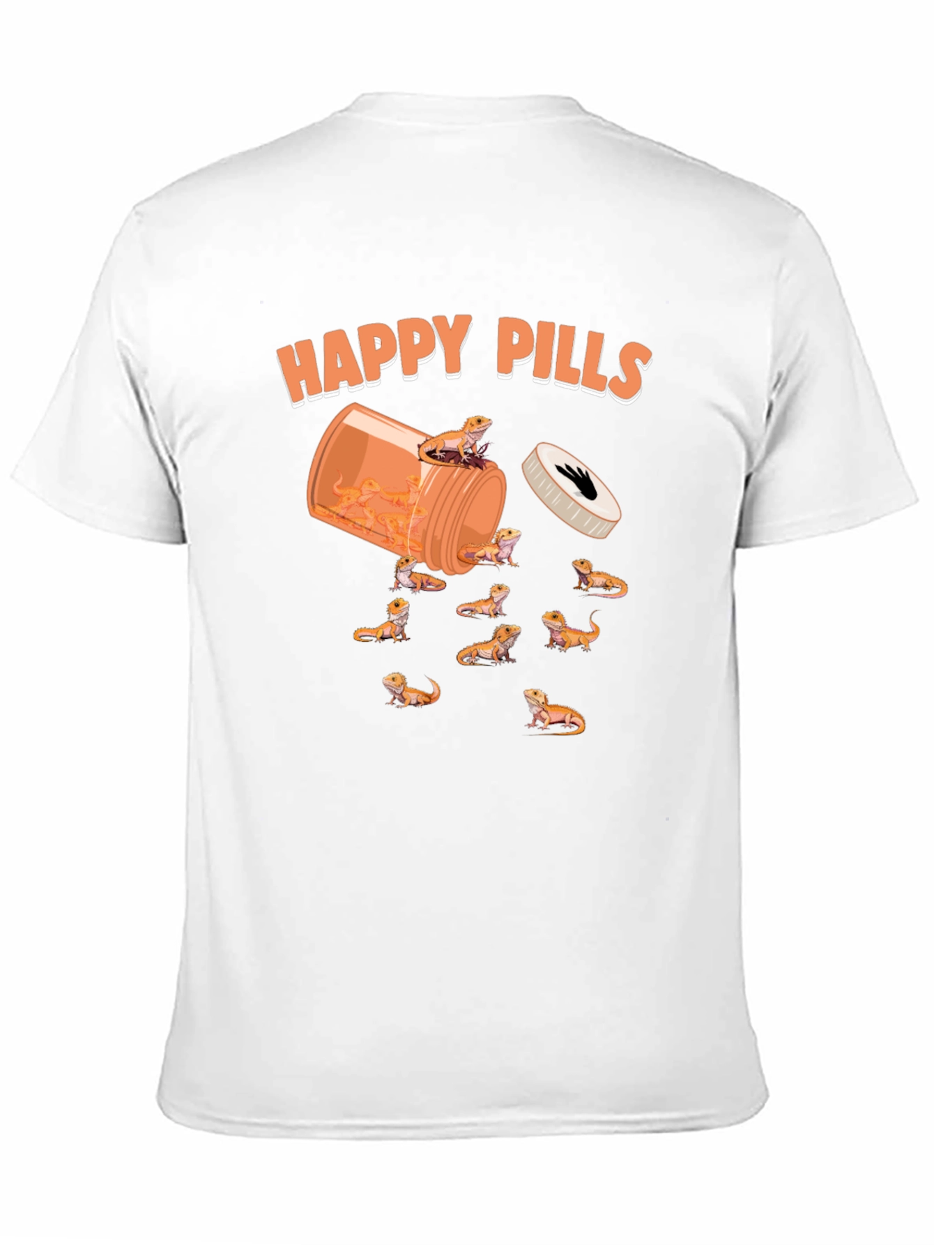 Funny Happy Pills Bearded Dragon T-Shirt