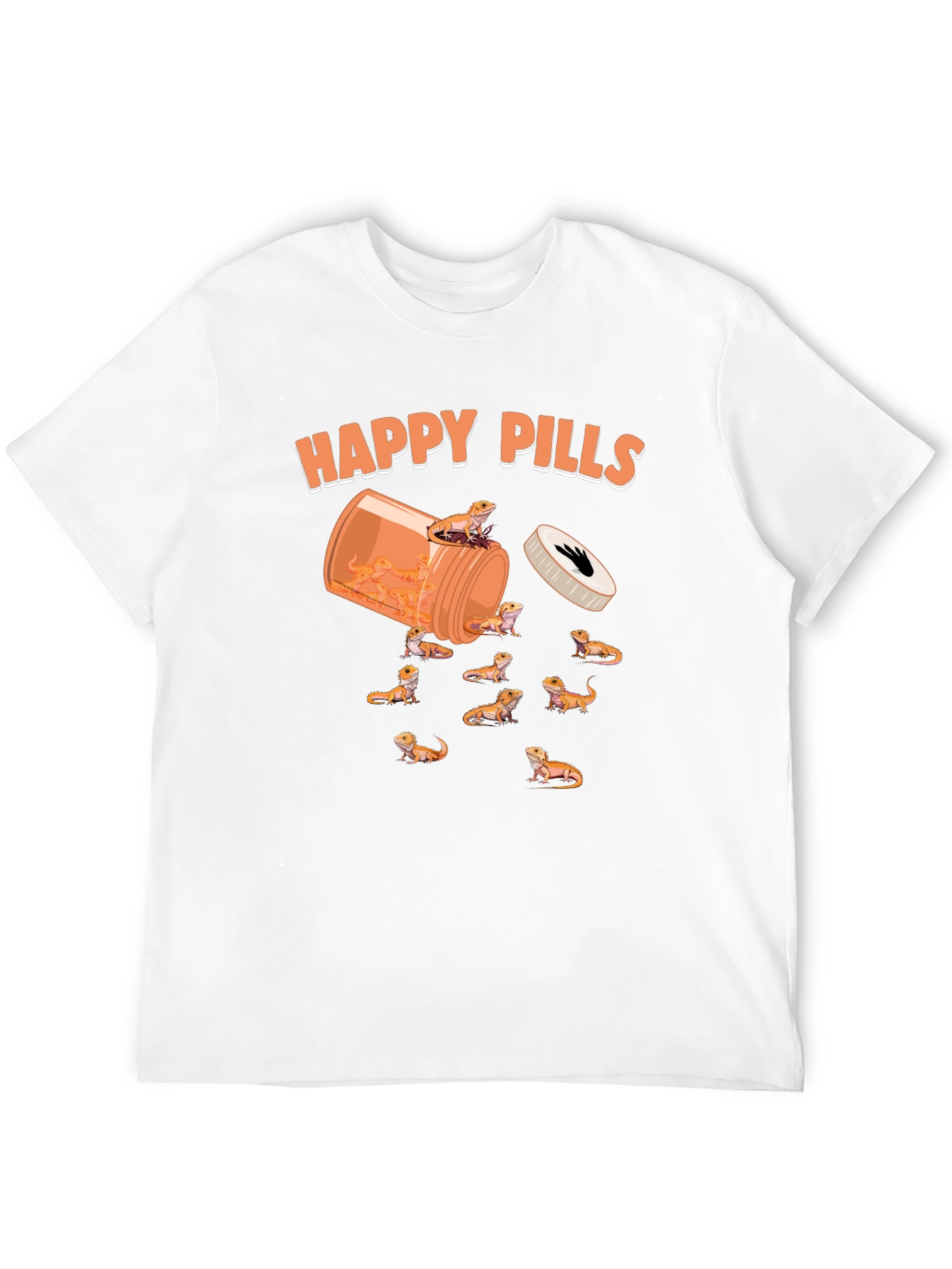 Funny Happy Pills Bearded Dragon T-Shirt