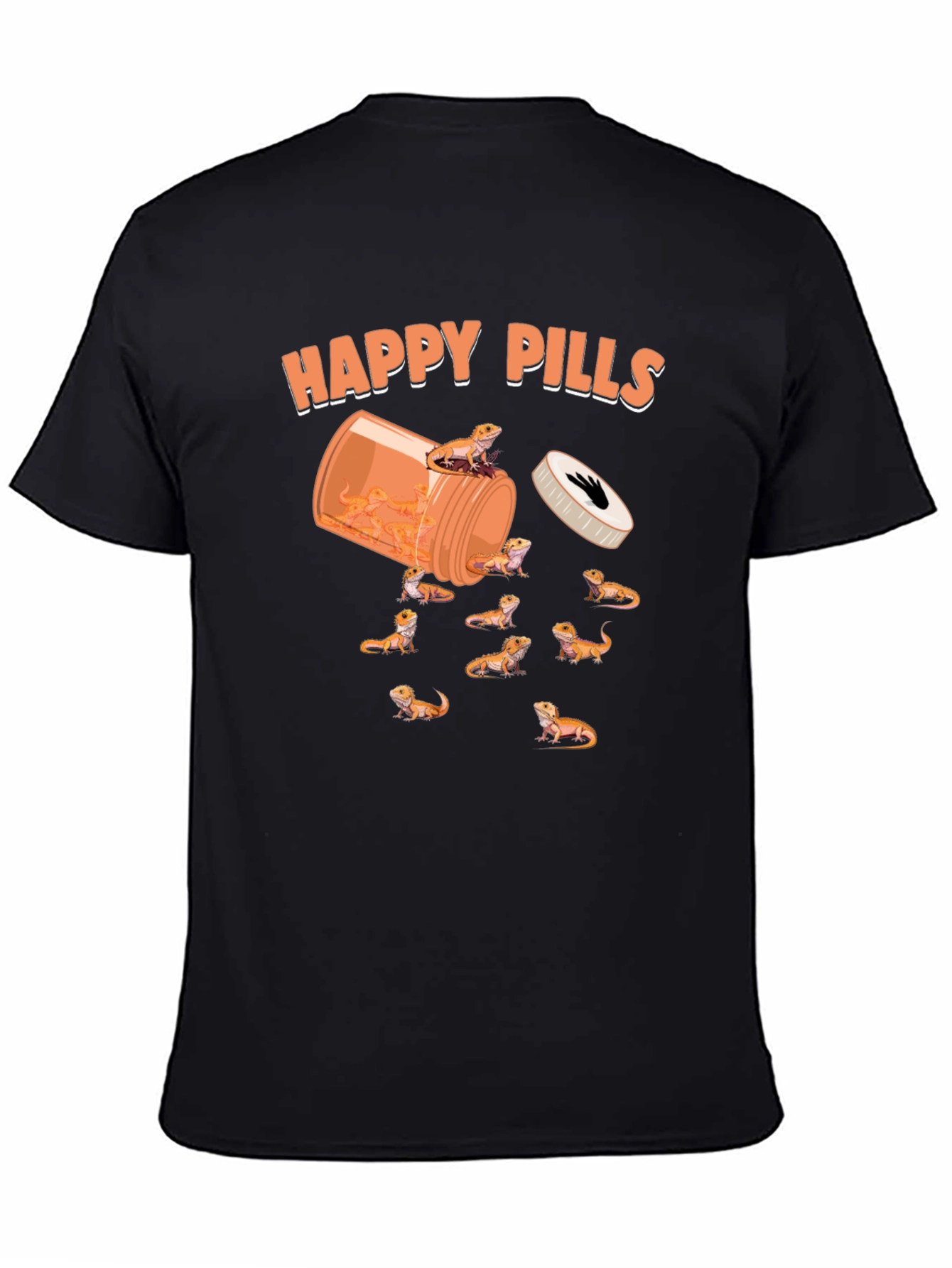 Funny Happy Pills Bearded Dragon T-Shirt