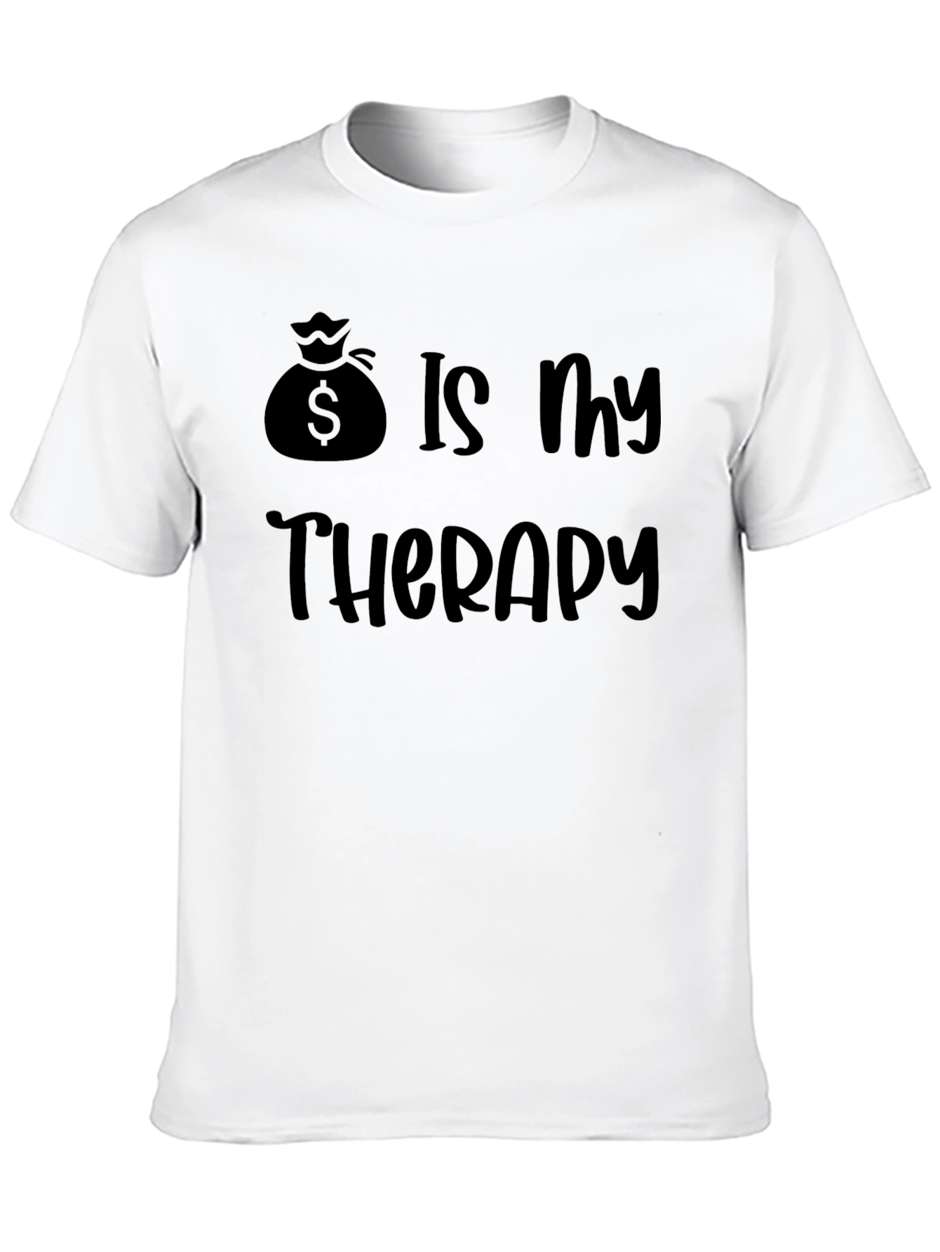 Money Bag Therapy Black T-Shirt