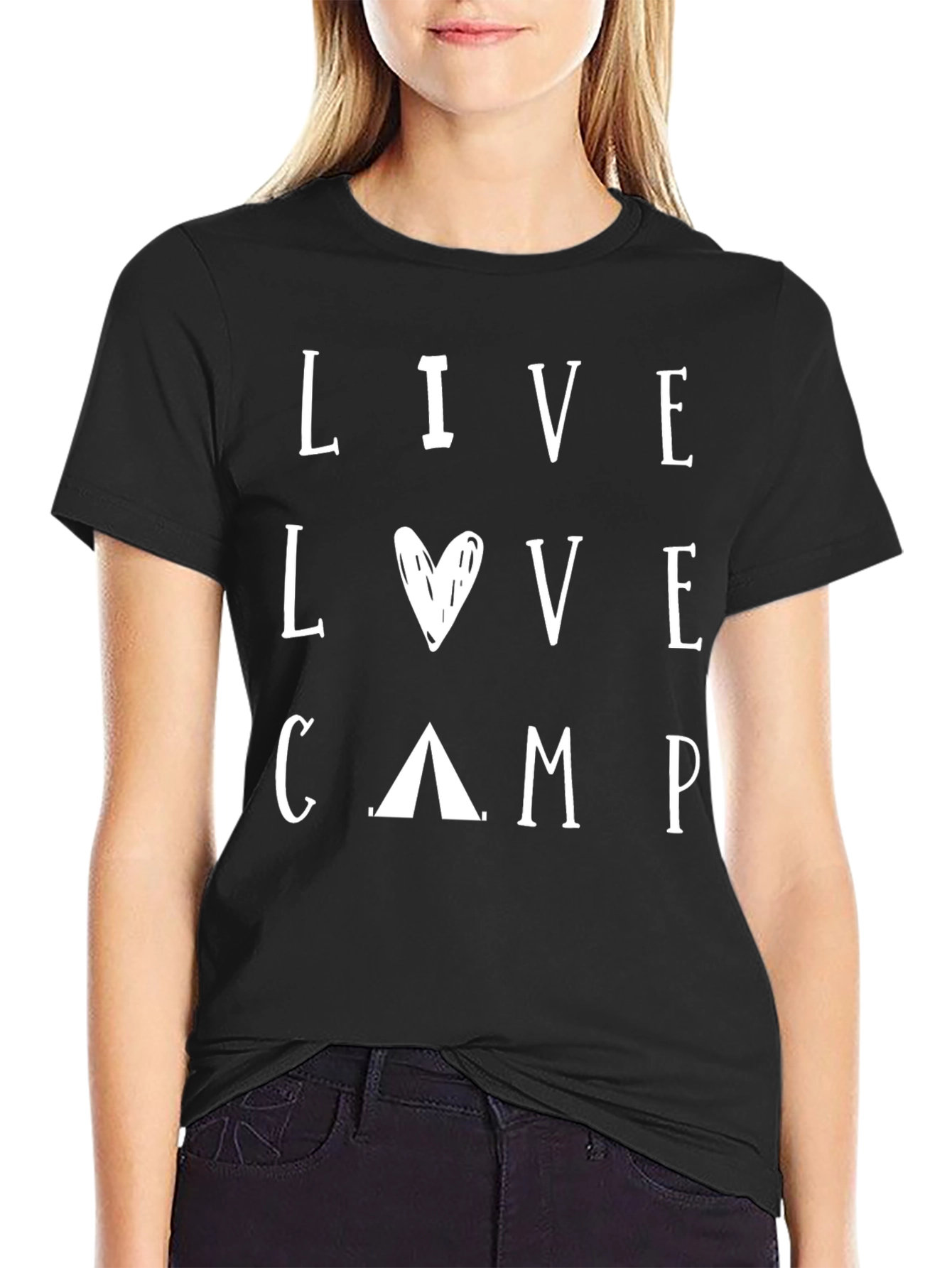 Live Love Camp Graphic Tee - Soft Cotton Blend