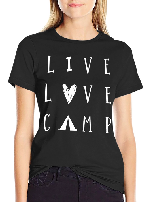 Live Love Camp Graphic Tee - Soft Cotton Blend
