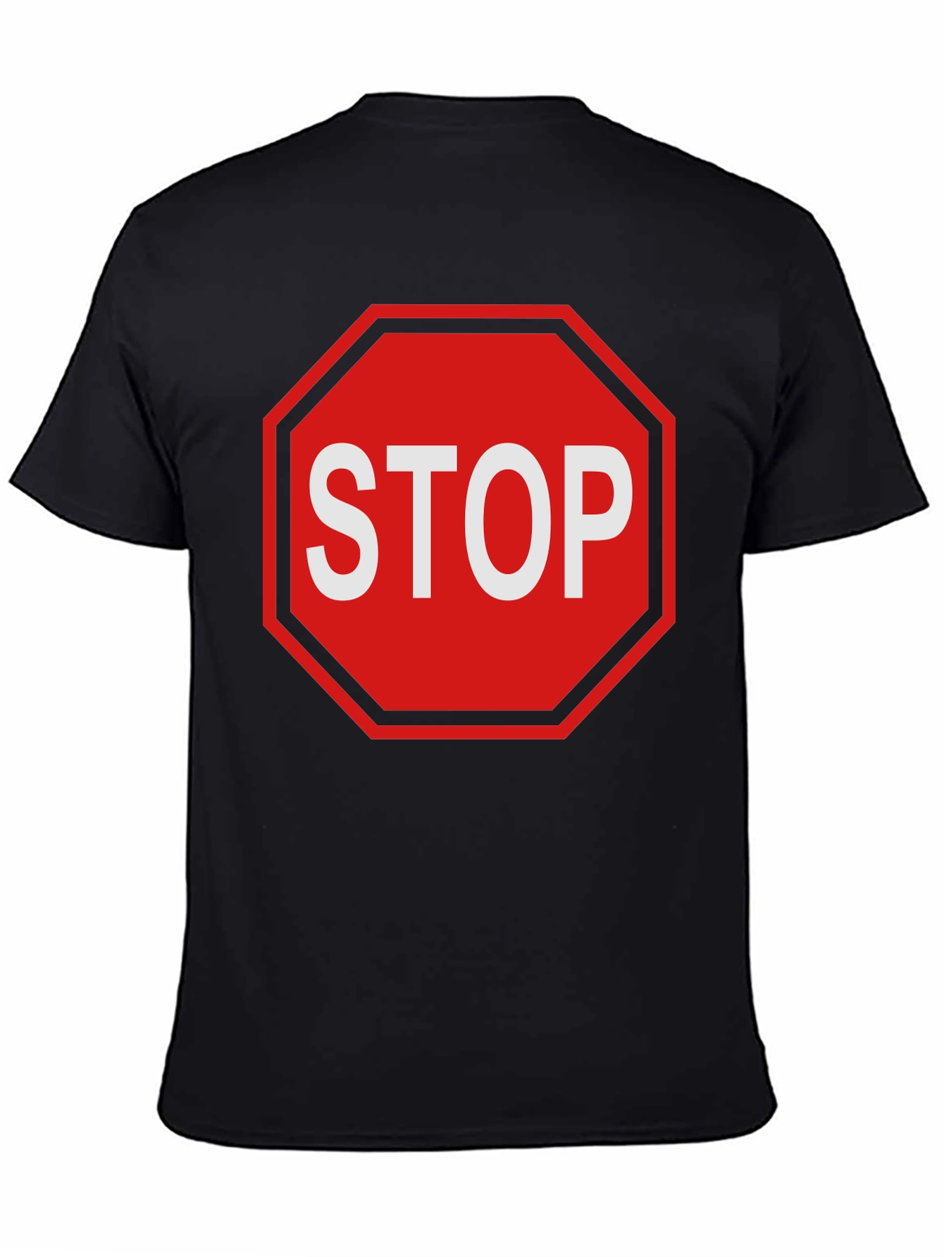 Stop Sign Graphic Tee - Bold Statement T-Shirt