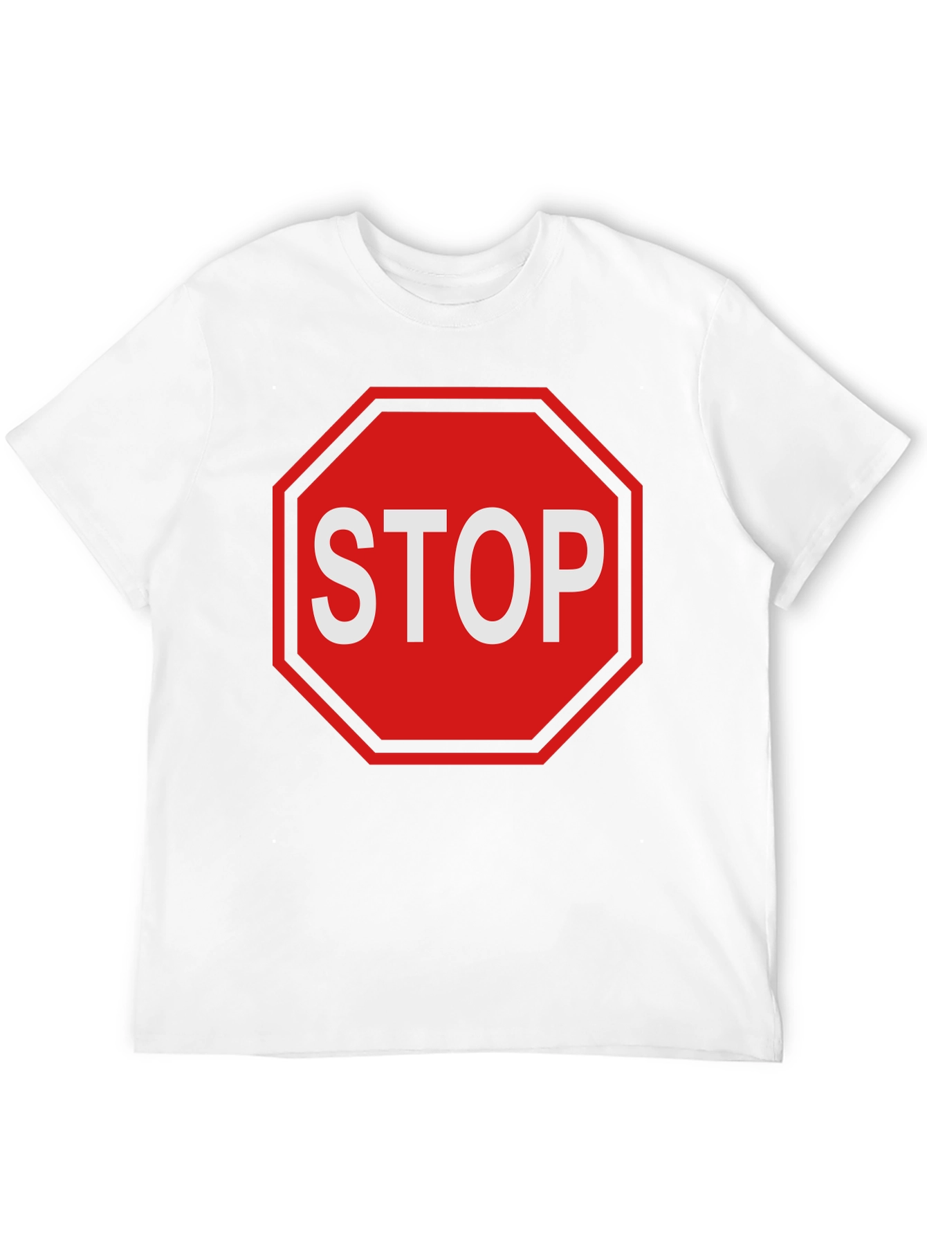 Stop Sign Graphic Tee - Bold Statement T-Shirt