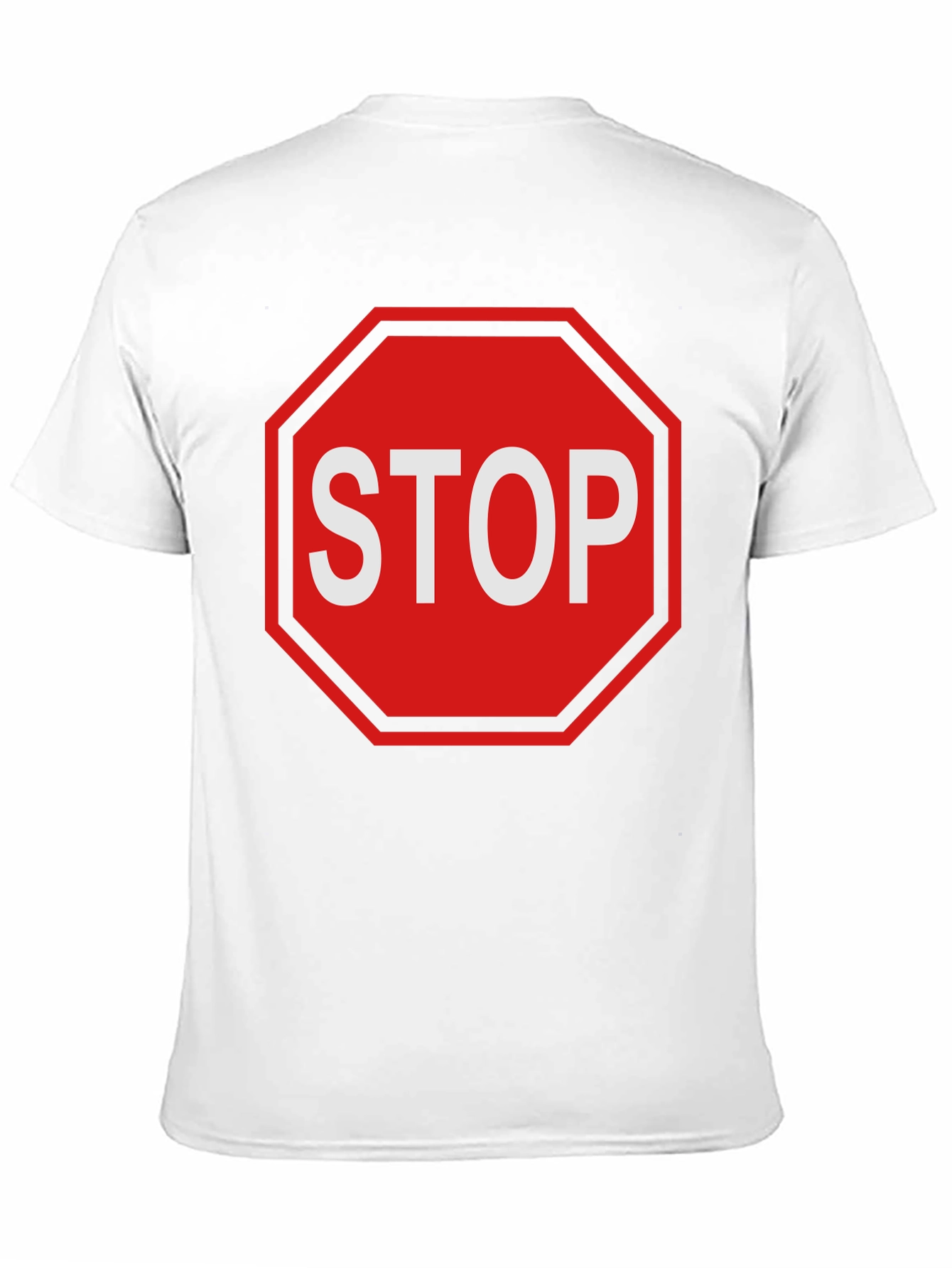 Stop Sign Graphic Tee - Bold Statement T-Shirt