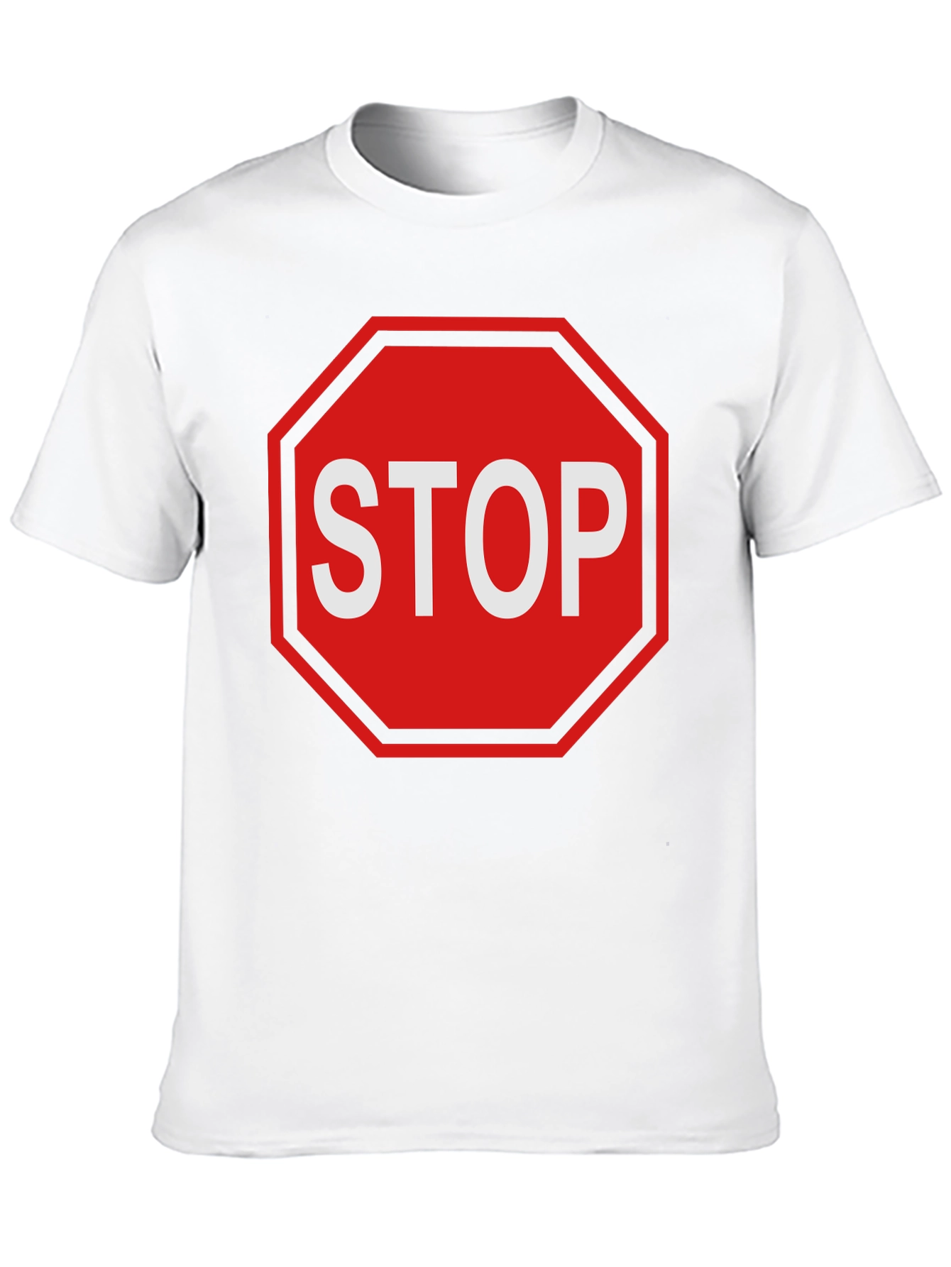 Stop Sign Graphic Tee - Bold Statement T-Shirt
