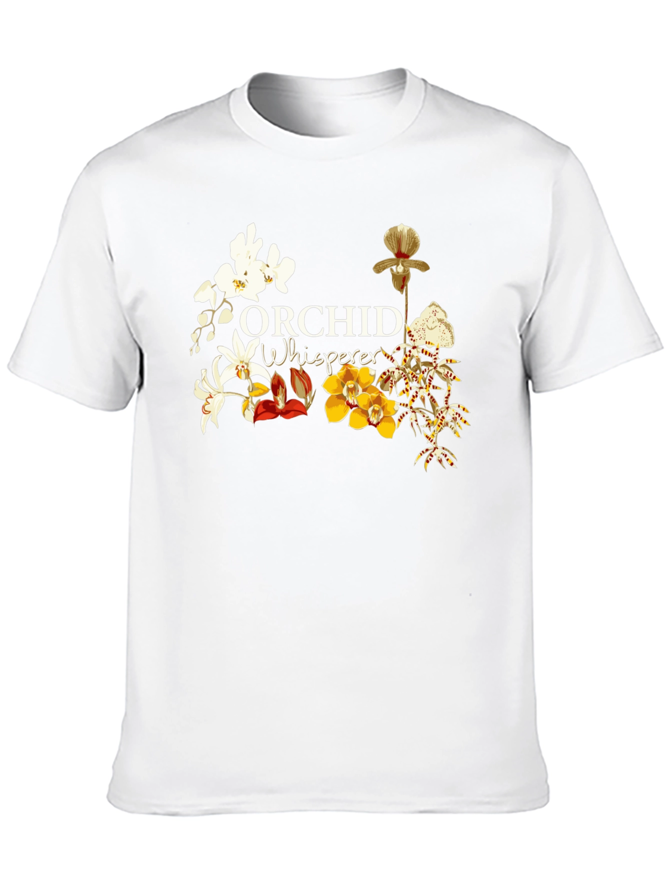 Orchid Whisperer T-Shirt - Botanical Floral Tee
