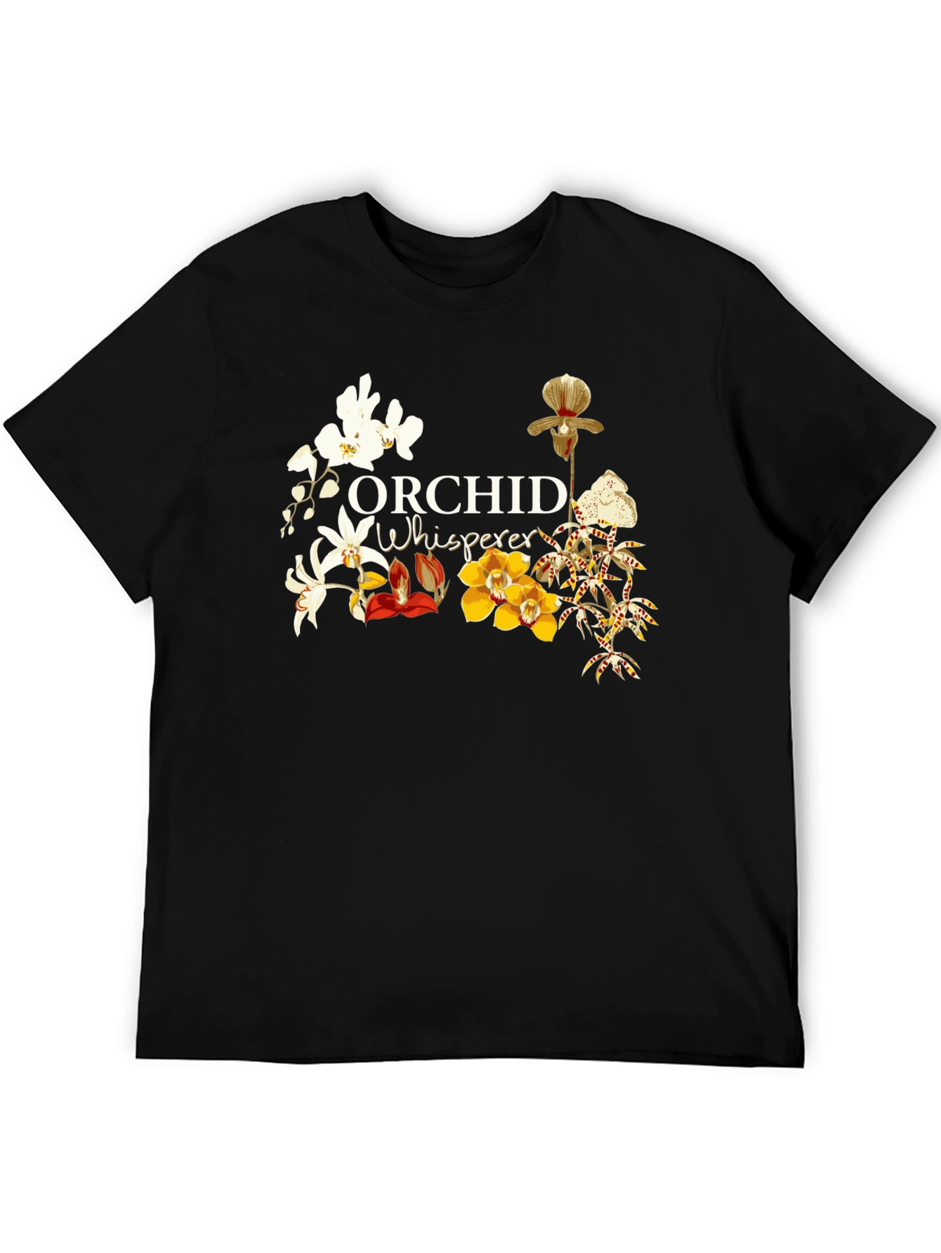 Orchid Whisperer T-Shirt - Botanical Floral Tee