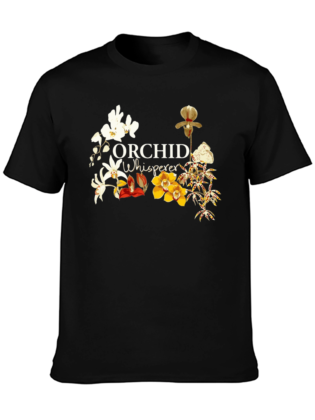 Orchid Whisperer T-Shirt - Botanical Floral Tee
