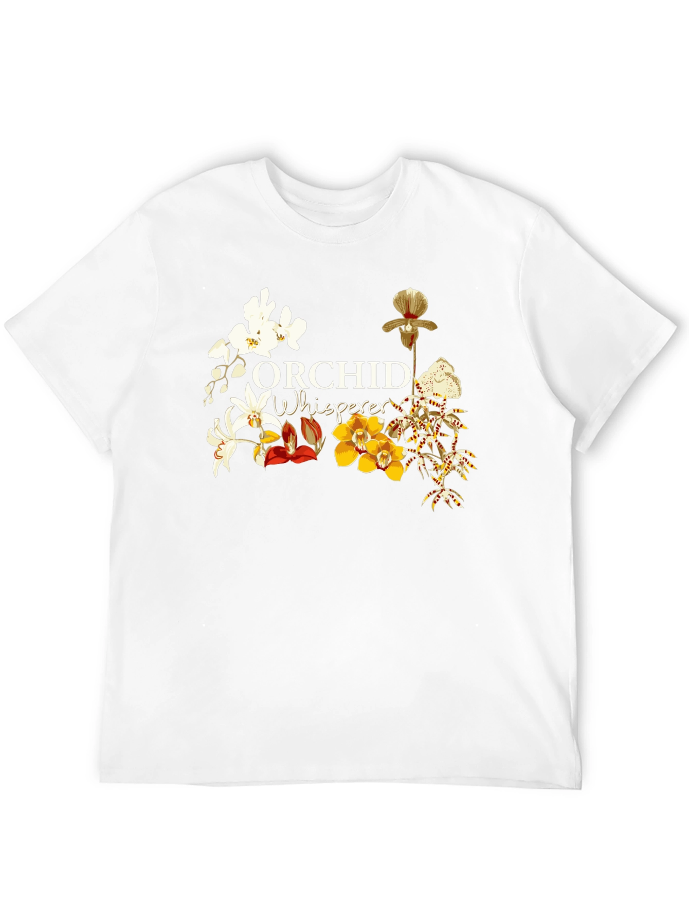 Orchid Whisperer T-Shirt - Botanical Floral Tee