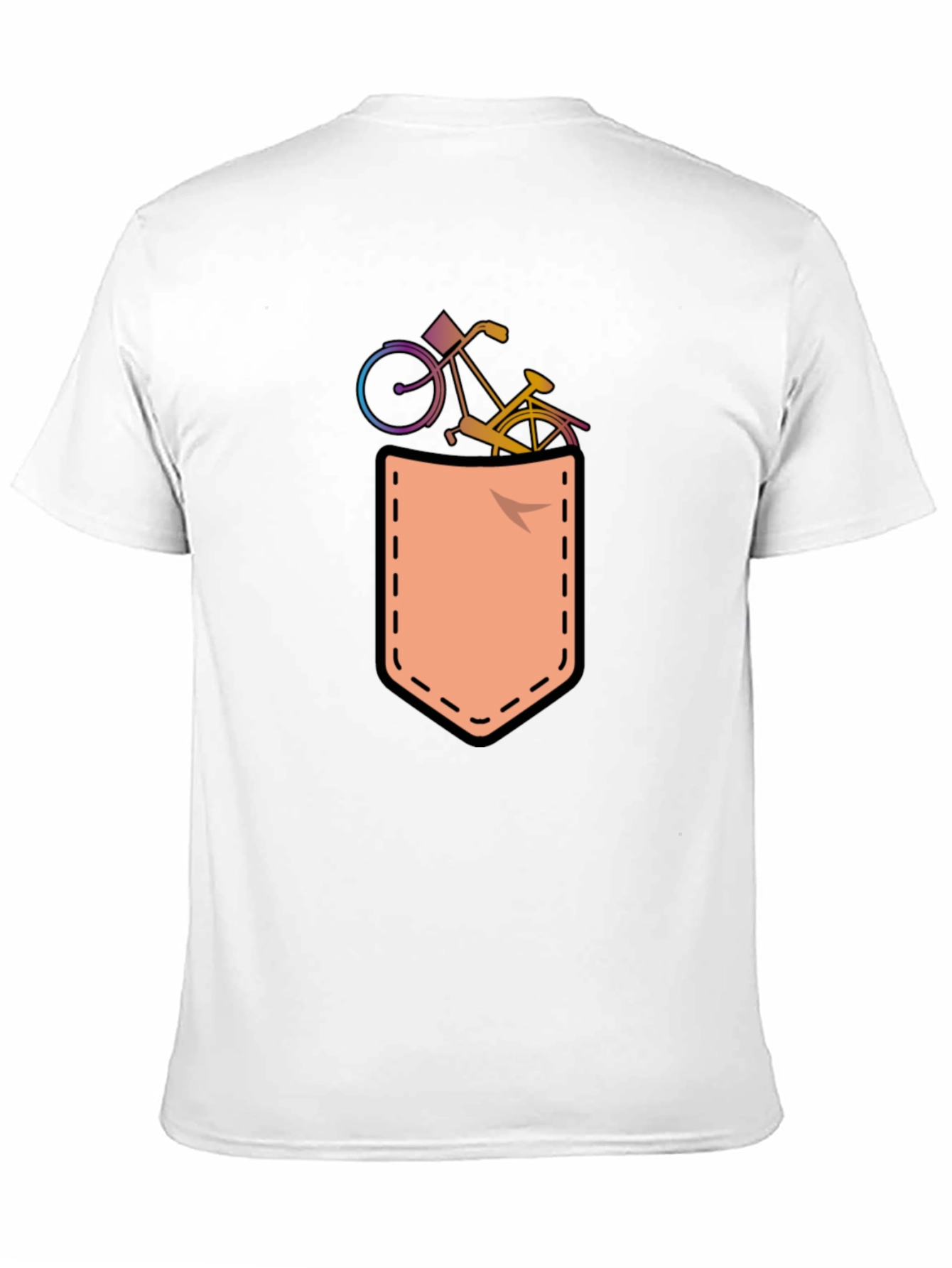 Bicycle in Pocket T-Shirt Fun Graphic Tee