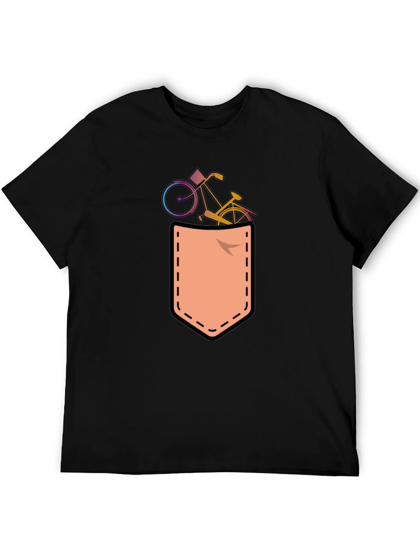 Bicycle in Pocket T-Shirt Fun Graphic Tee