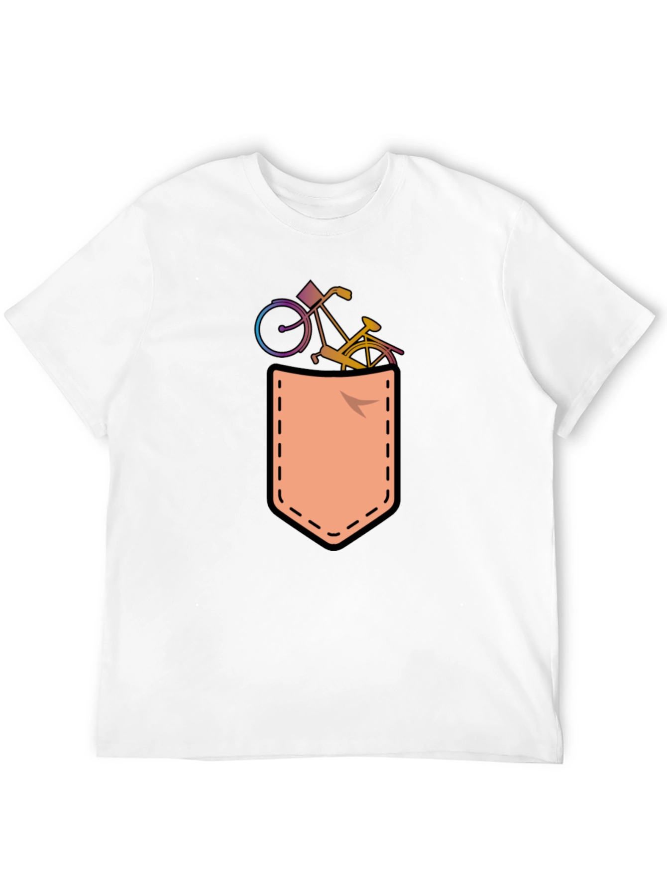 Bicycle in Pocket T-Shirt Fun Graphic Tee