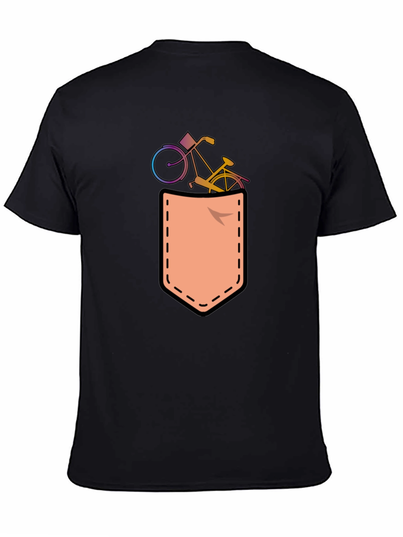Bicycle in Pocket T-Shirt Fun Graphic Tee