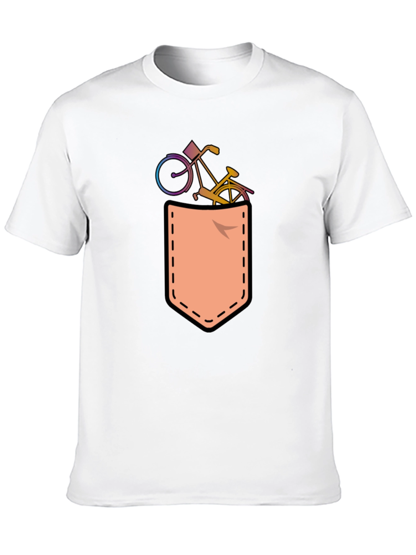 Bicycle in Pocket T-Shirt Fun Graphic Tee