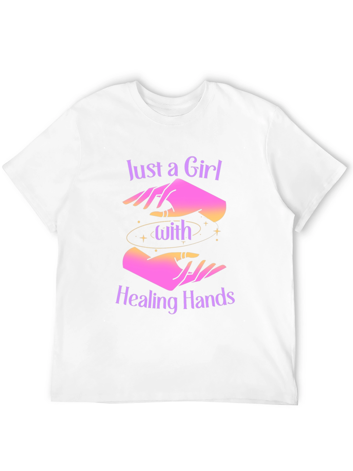 Healing Hands Graphic Tee - Mystical Comfort