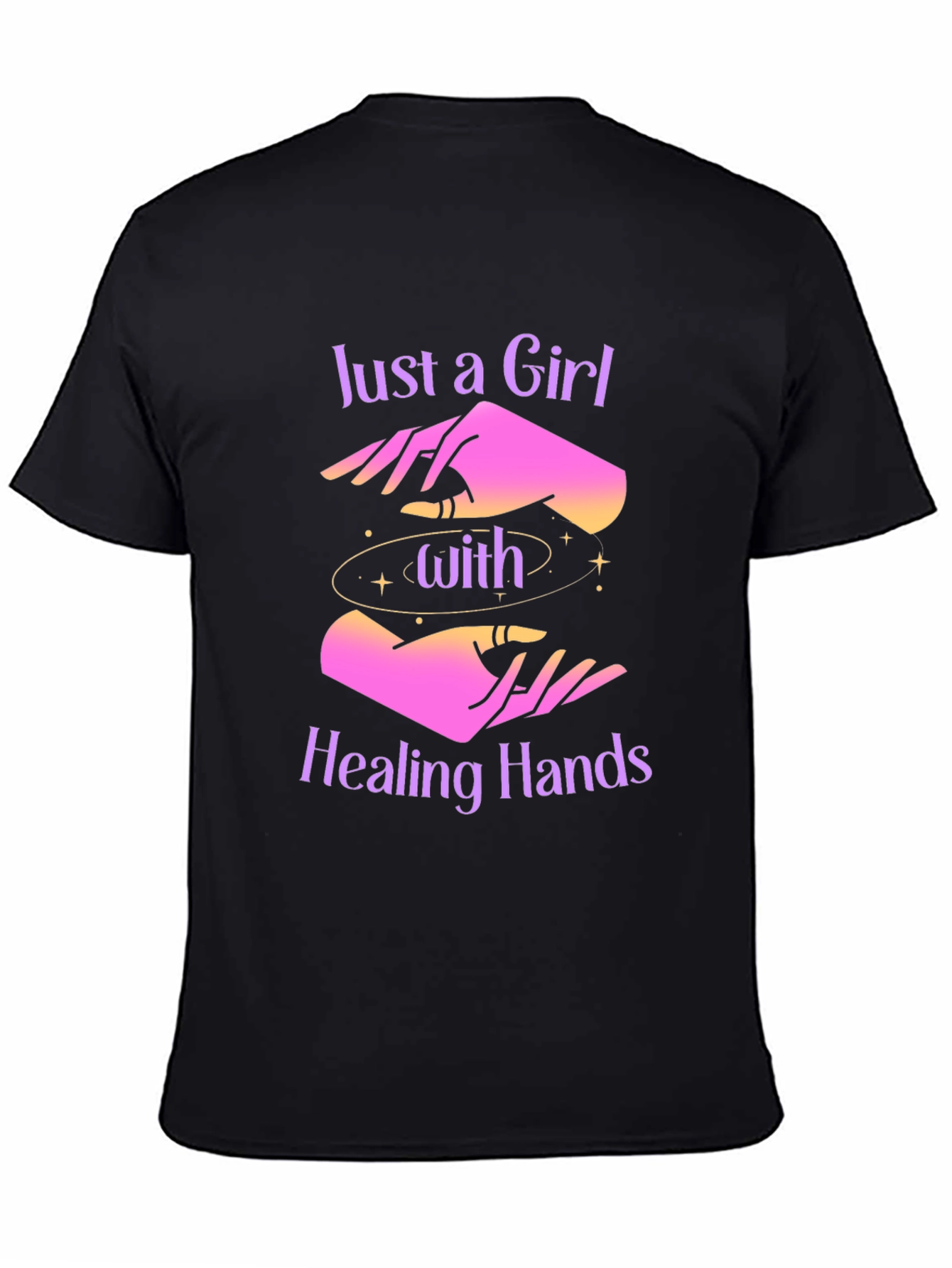 Healing Hands Graphic Tee - Mystical Comfort