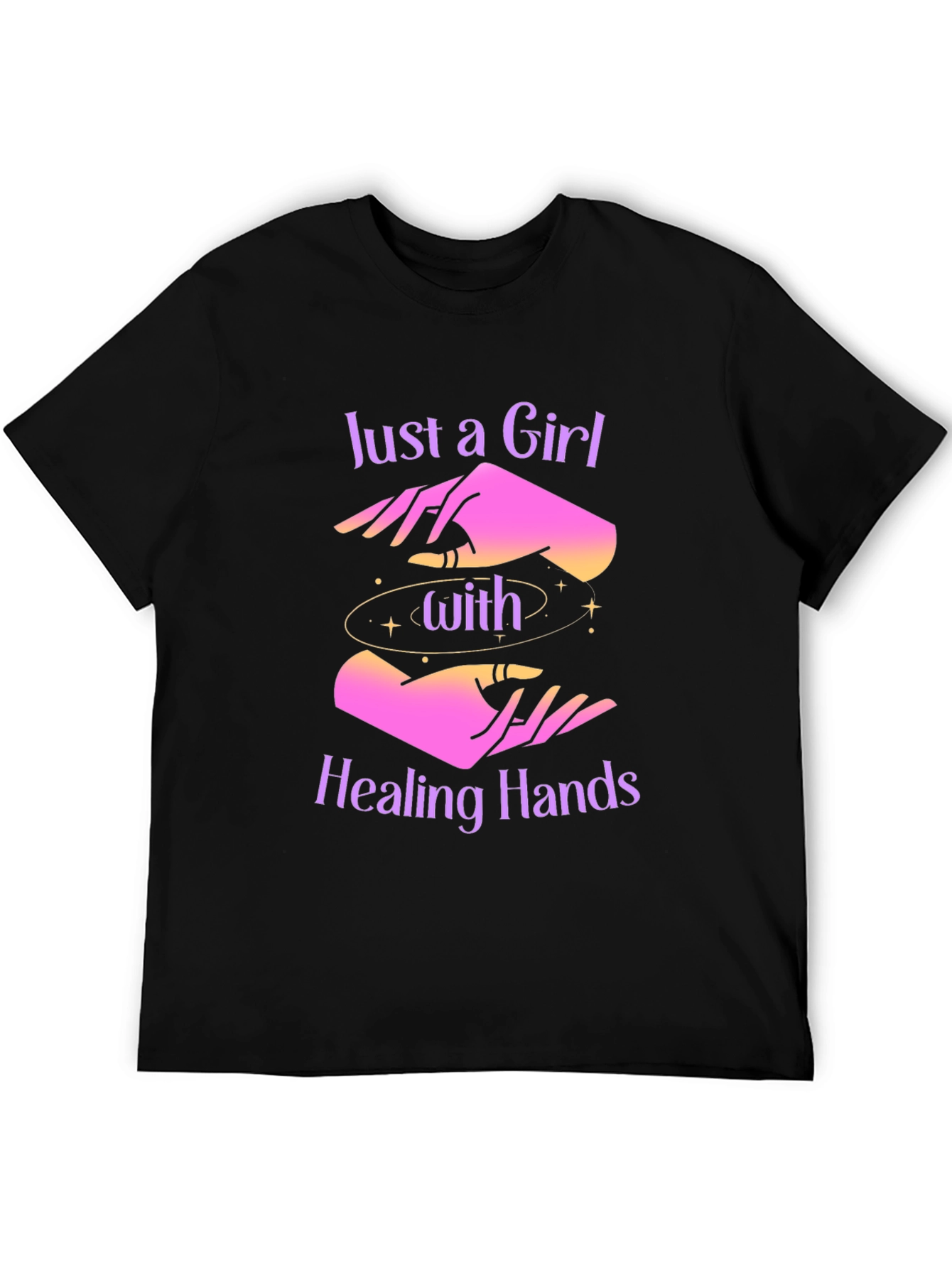Healing Hands Graphic Tee - Mystical Comfort