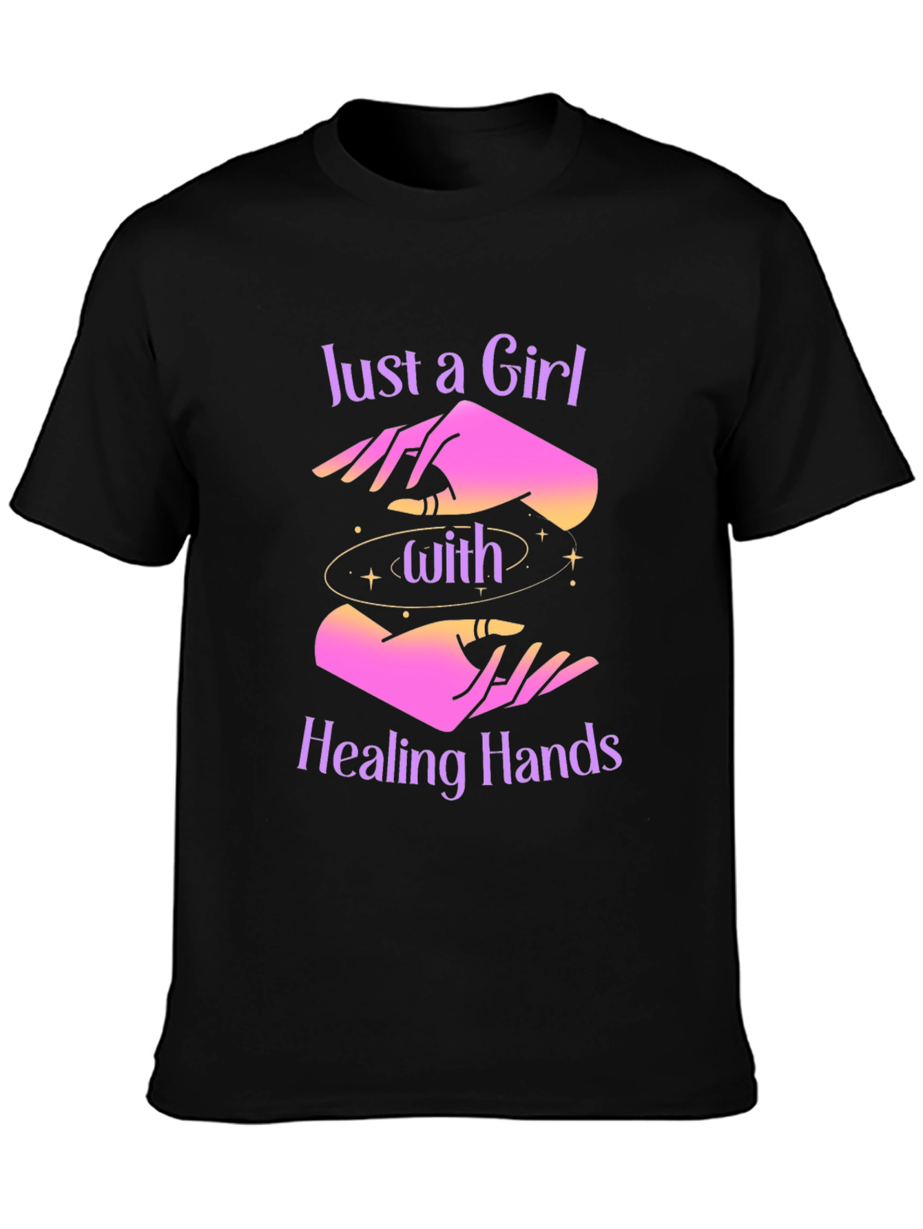 Healing Hands Graphic Tee - Mystical Comfort