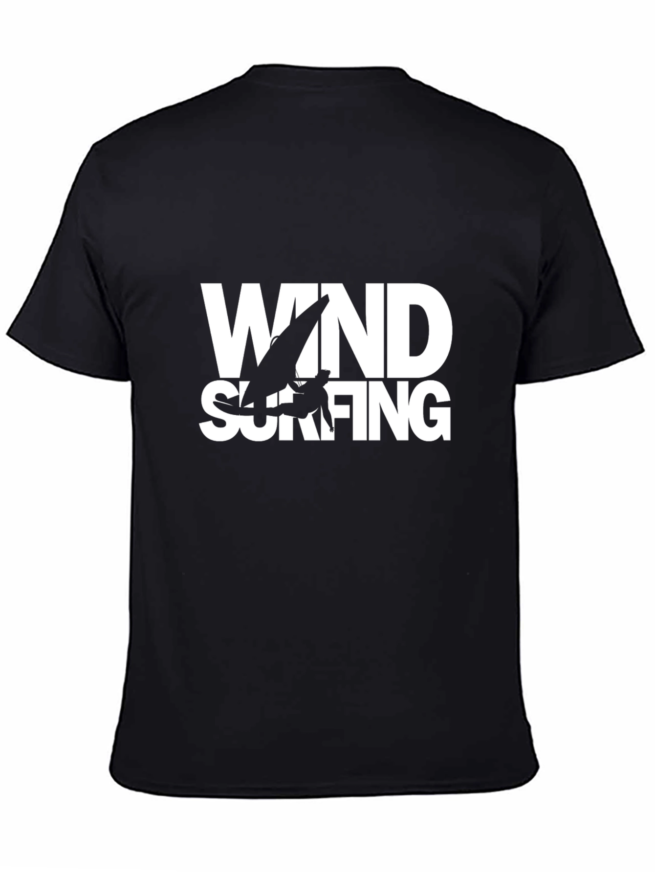 Windsurfing Graphic T-Shirt - Black