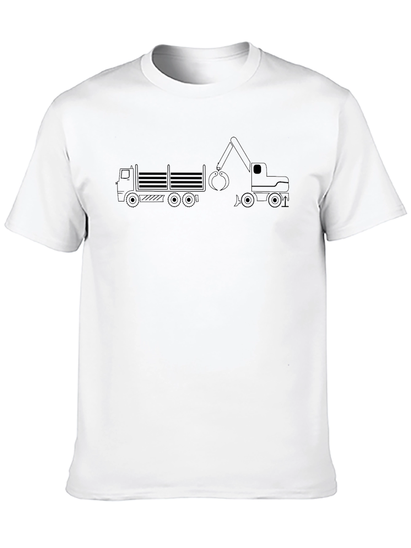 Construction Truck T-Shirt - Black