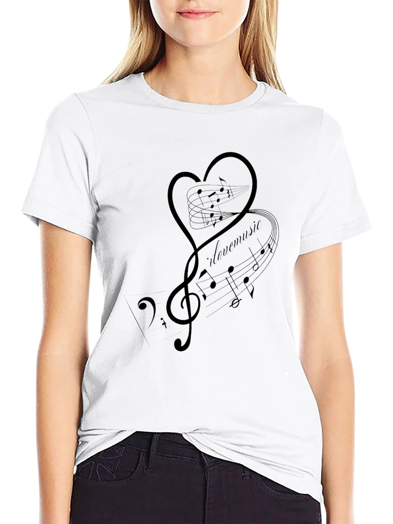 I Love Music Graphic T-Shirt