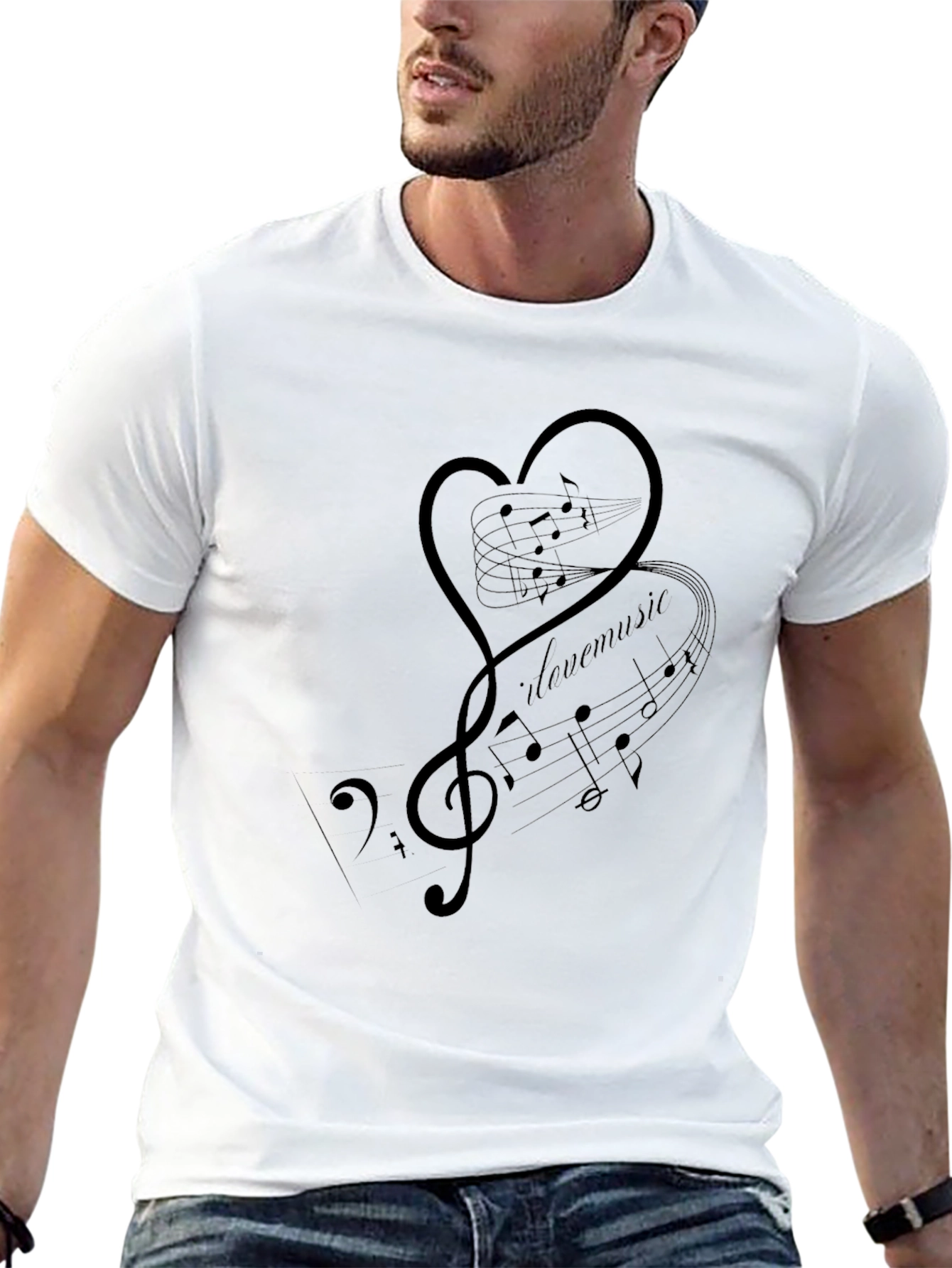 I Love Music Graphic T-Shirt