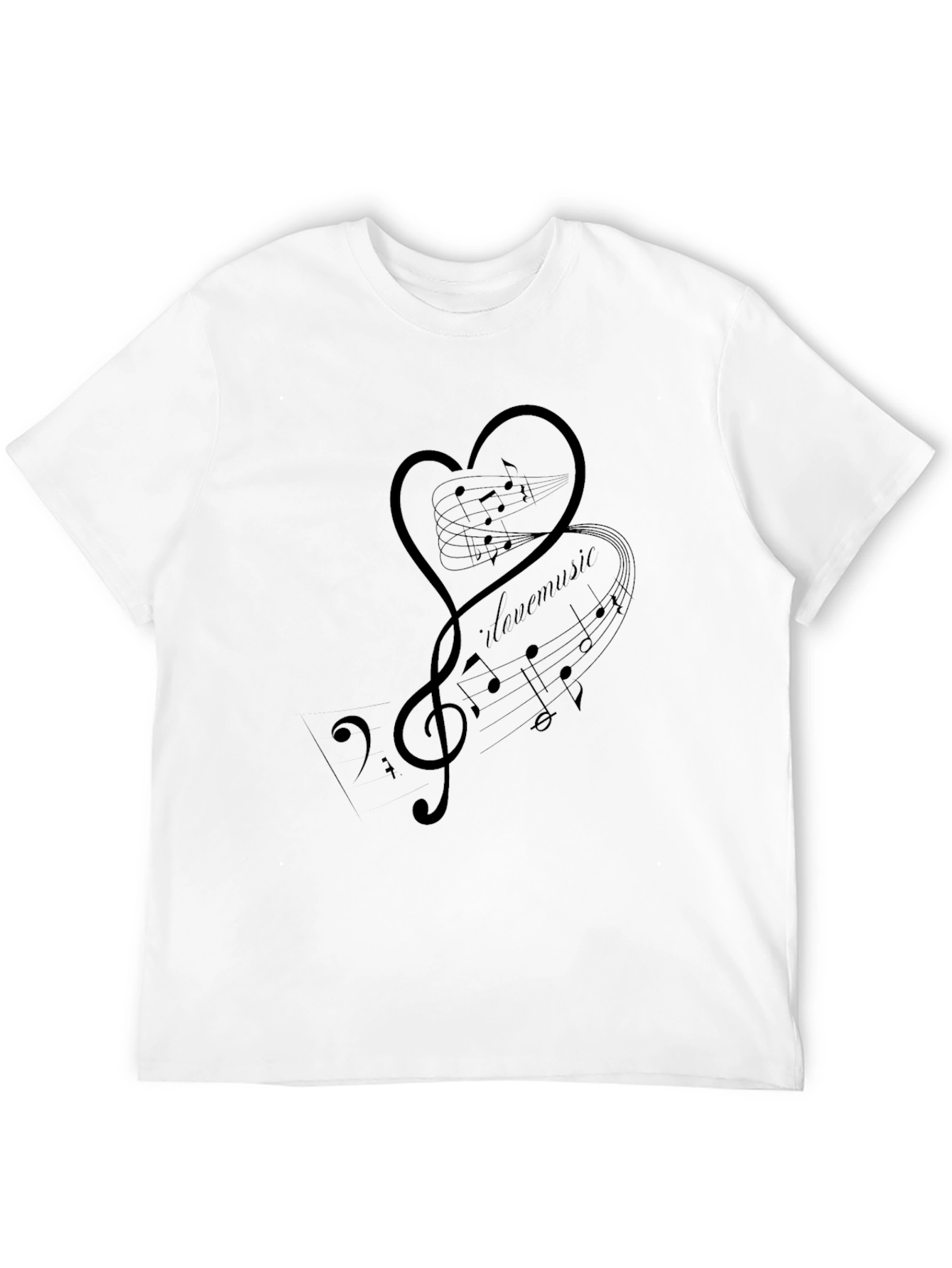 I Love Music Graphic T-Shirt