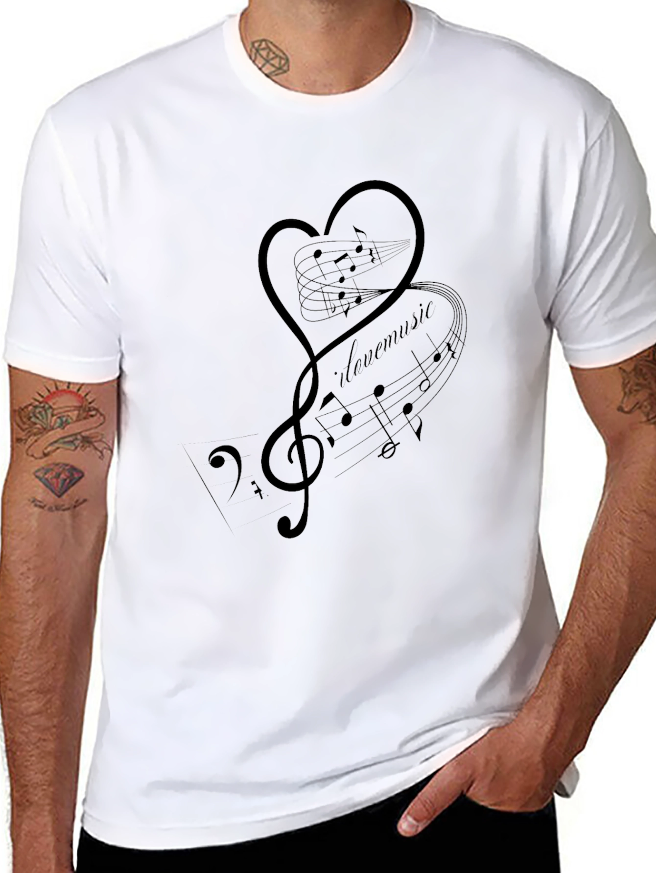 I Love Music Graphic T-Shirt