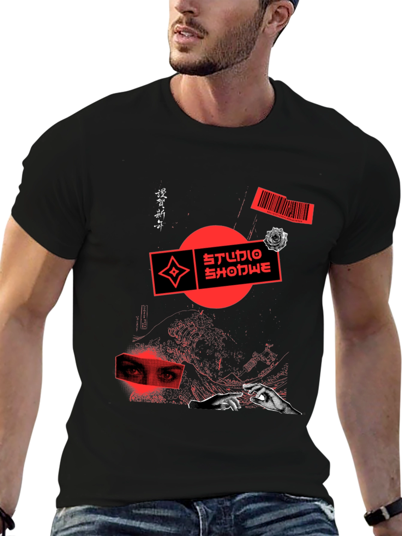 Edgy Graphic Print Tee