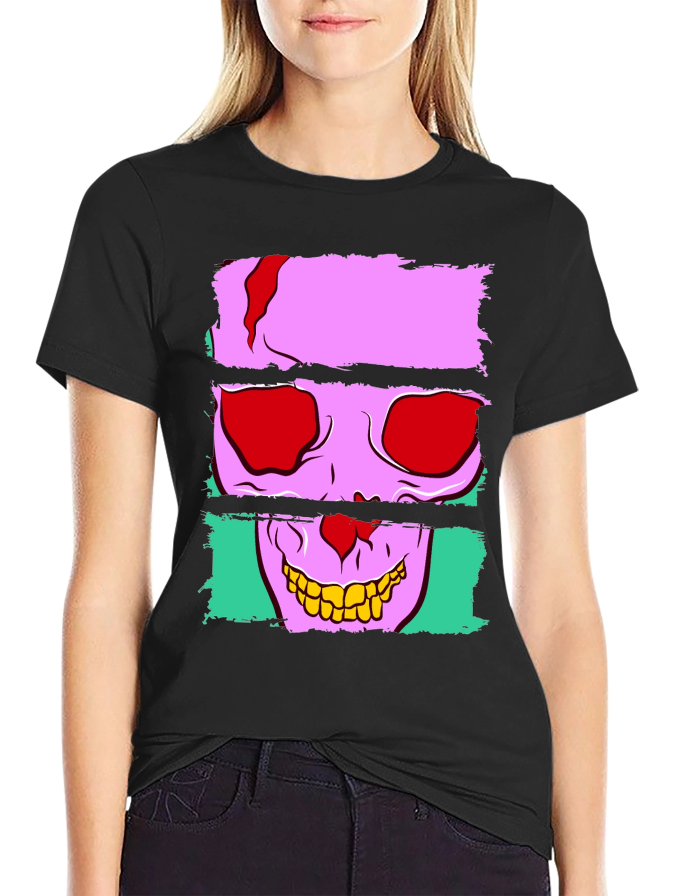 Skull Graphic Black T-Shirt