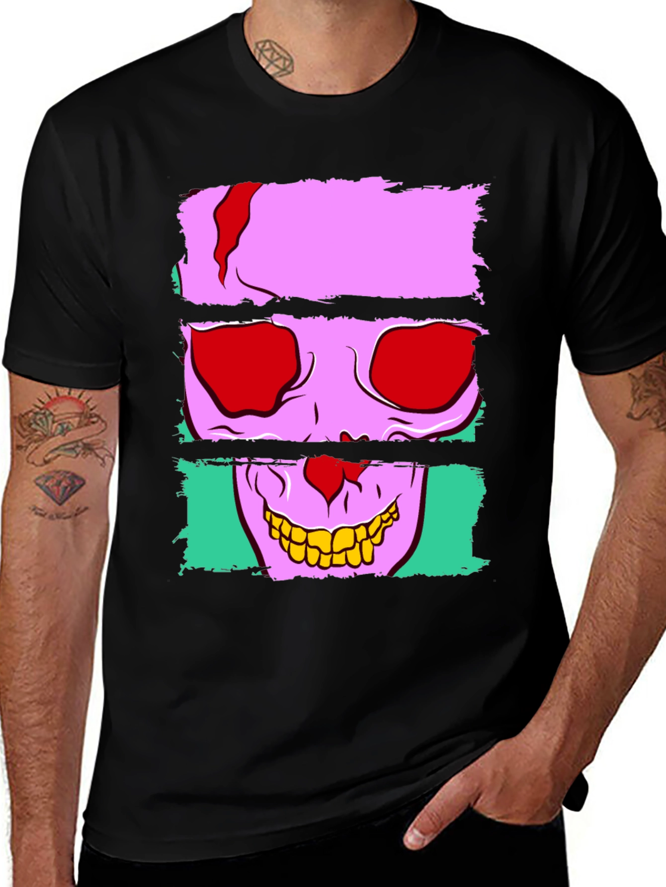 Skull Graphic Black T-Shirt