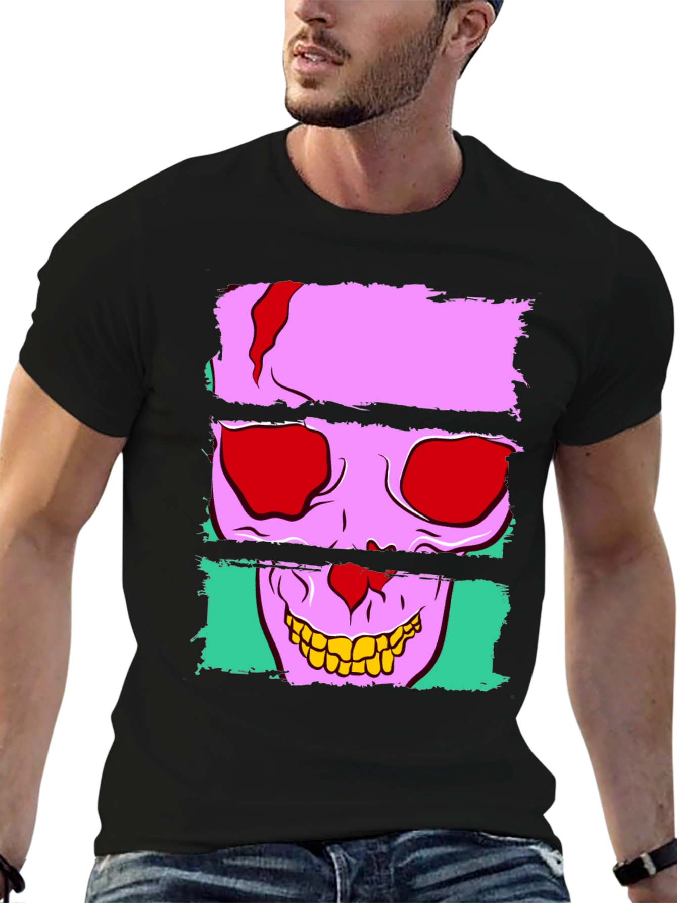 Skull Graphic Black T-Shirt