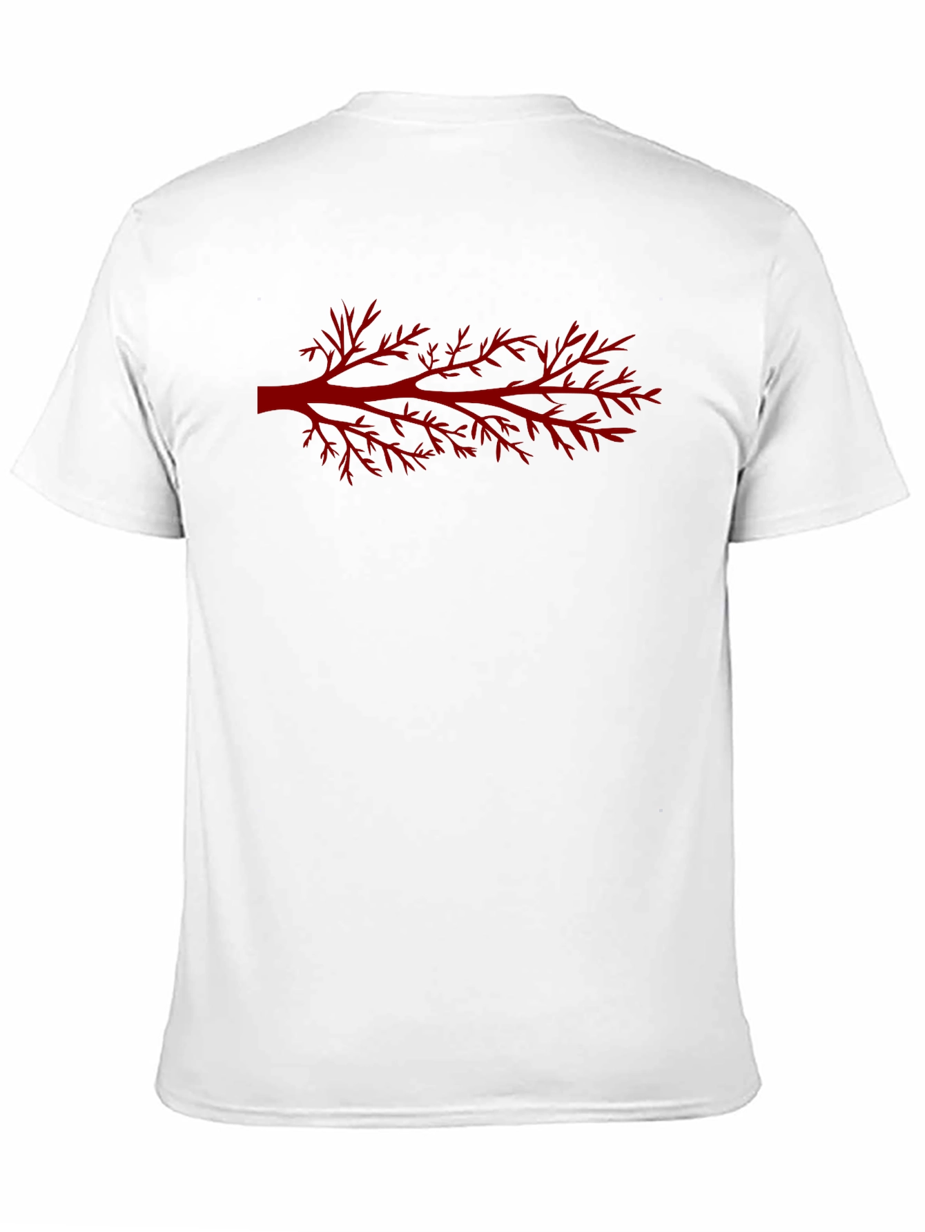 Red Branch Graphic Black T-Shirt