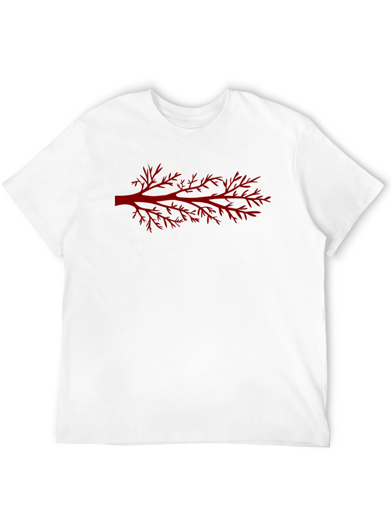 Red Branch Graphic Black T-Shirt