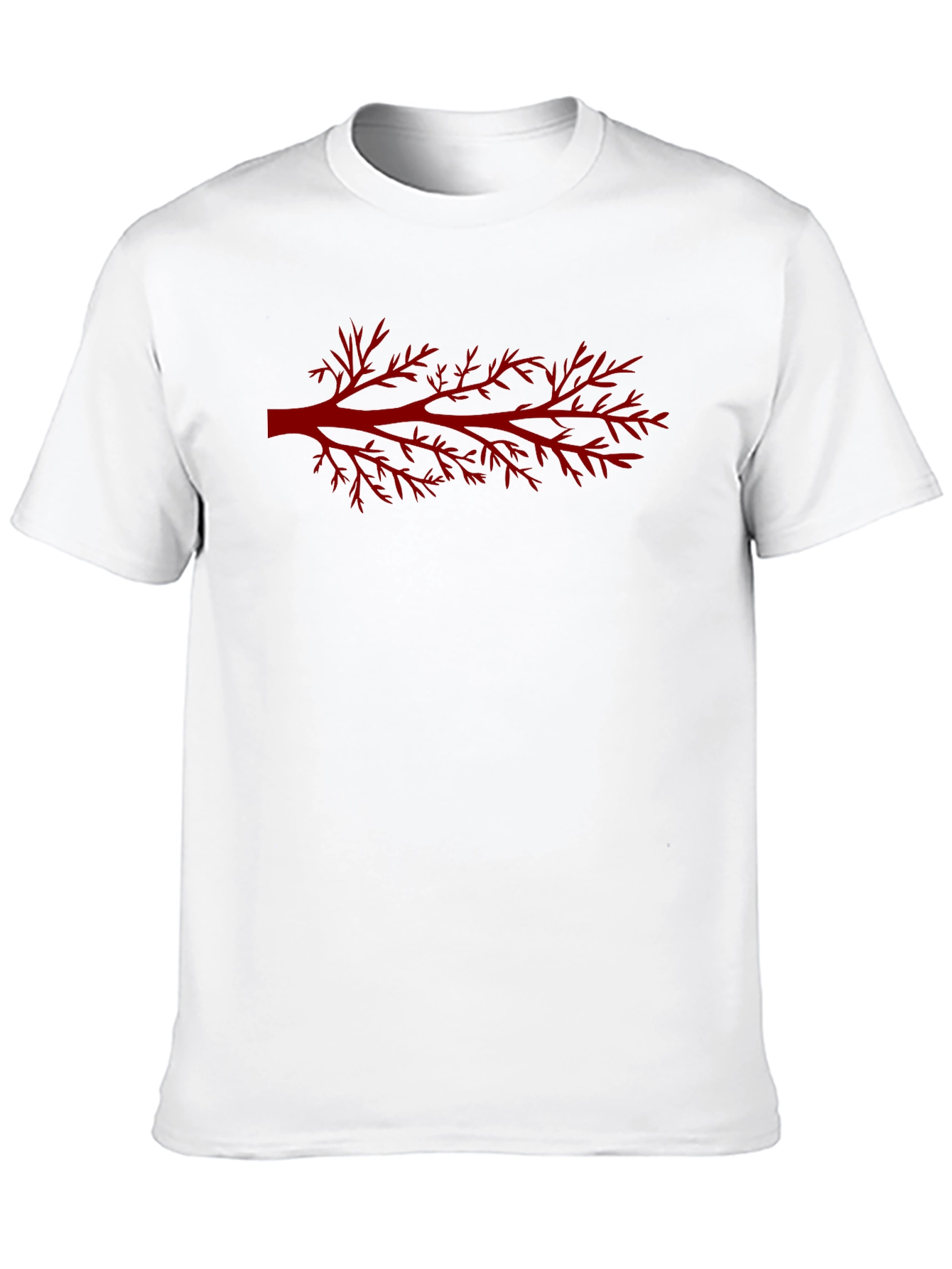Red Branch Graphic Black T-Shirt