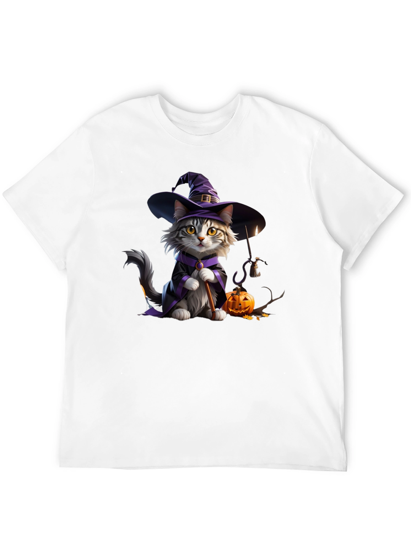 Halloween Witch Cat T-Shirt
