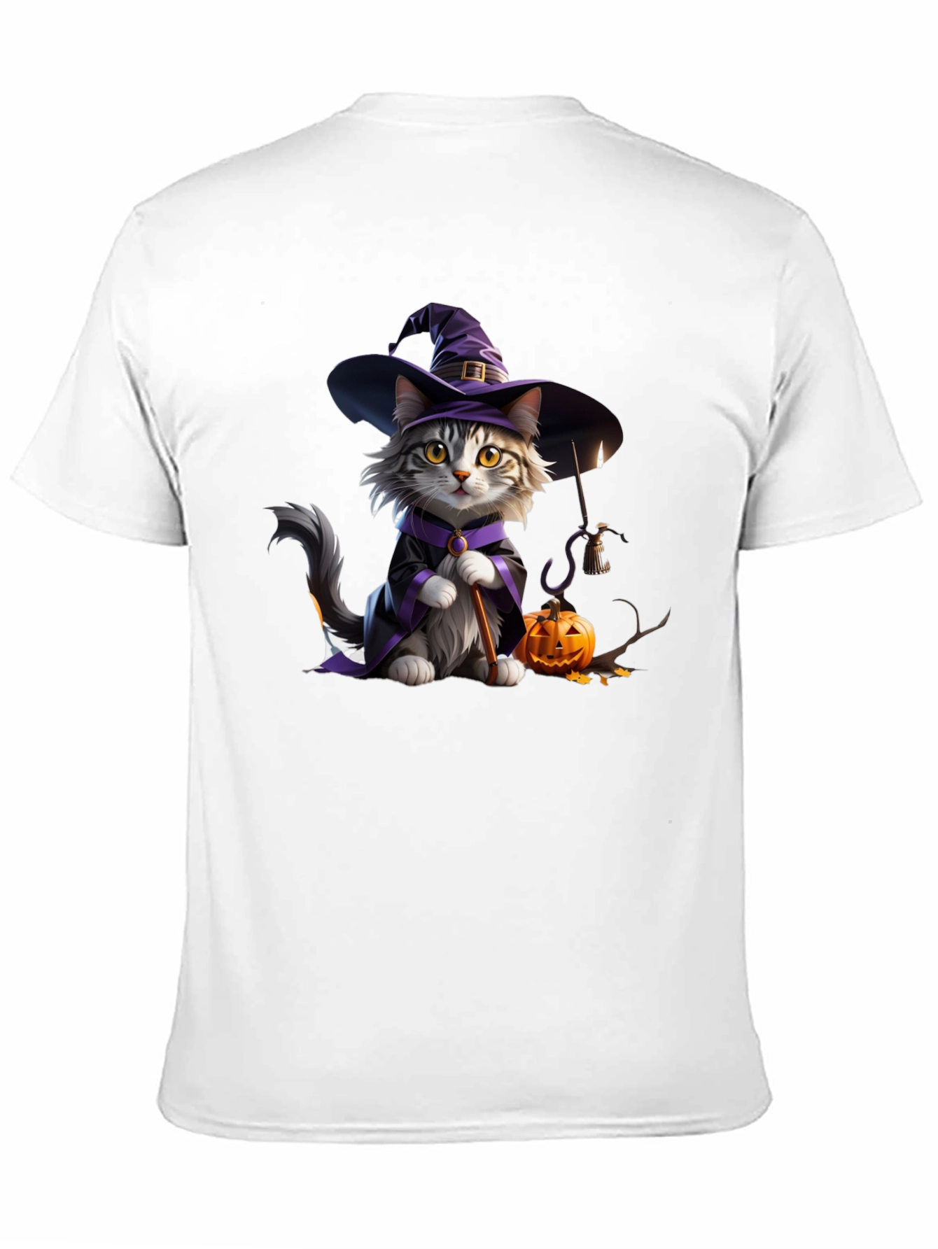 Halloween Witch Cat T-Shirt