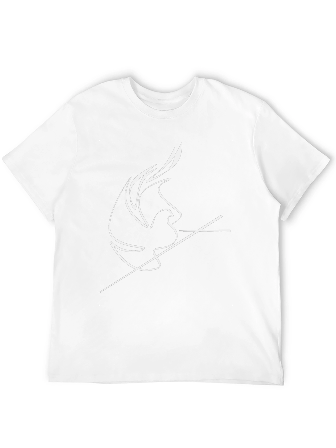 Modern Dove Graphic Black T-Shirt