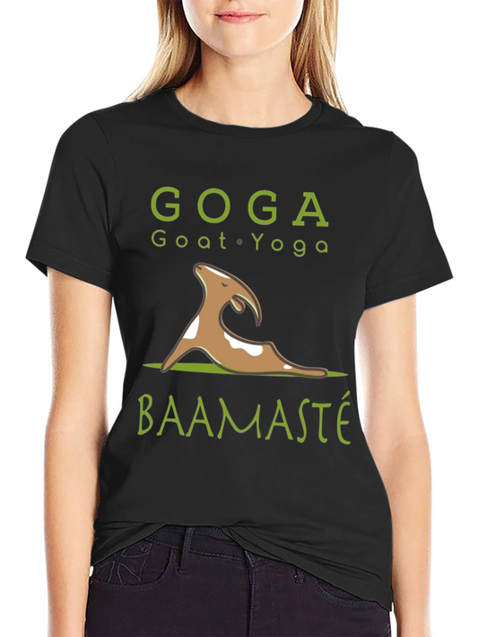 GOGA Goat Yoga T-Shirt - Baamaste Funny Tee