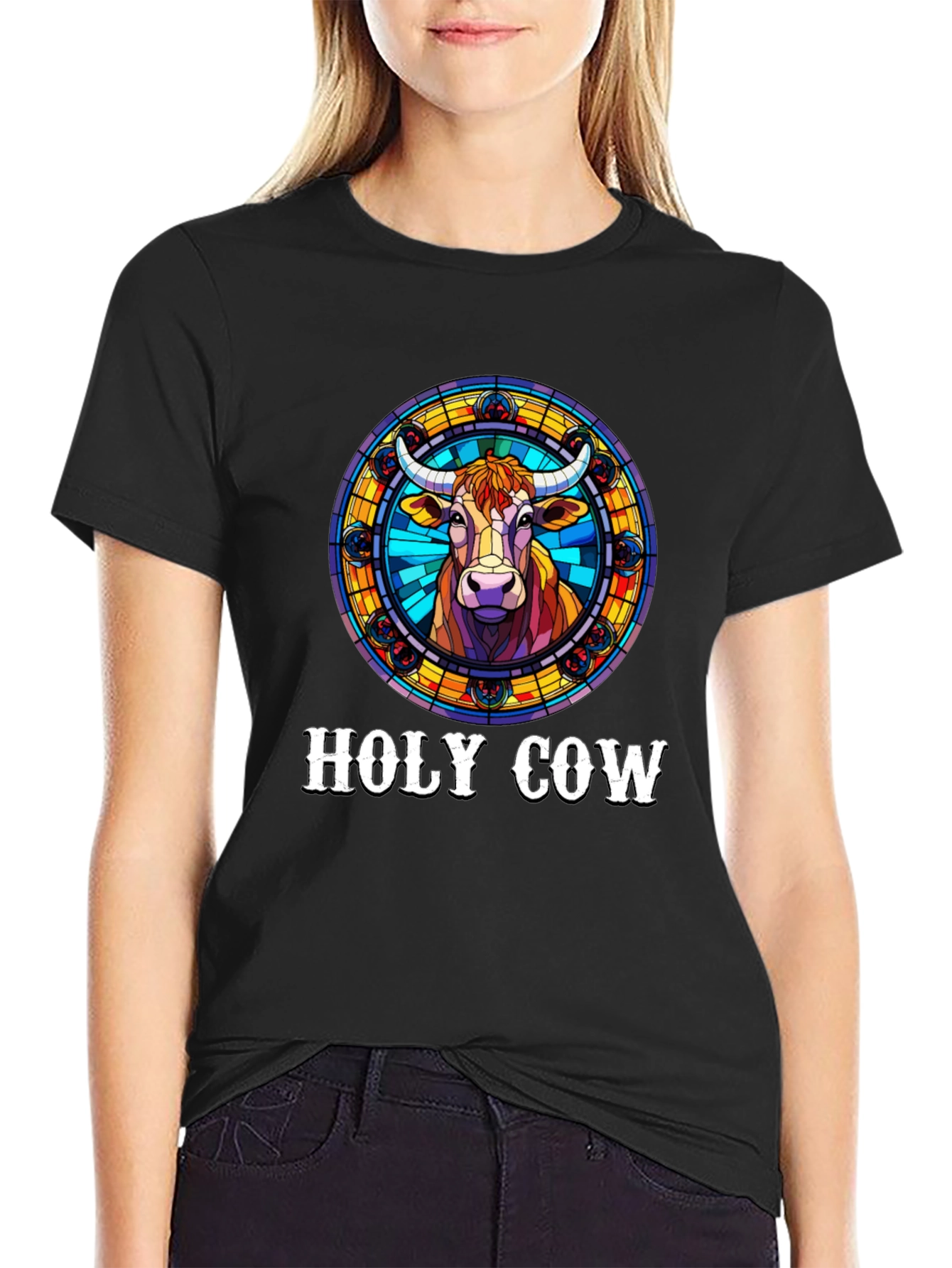 Holy Cow Graphic T-Shirt - Unique Design