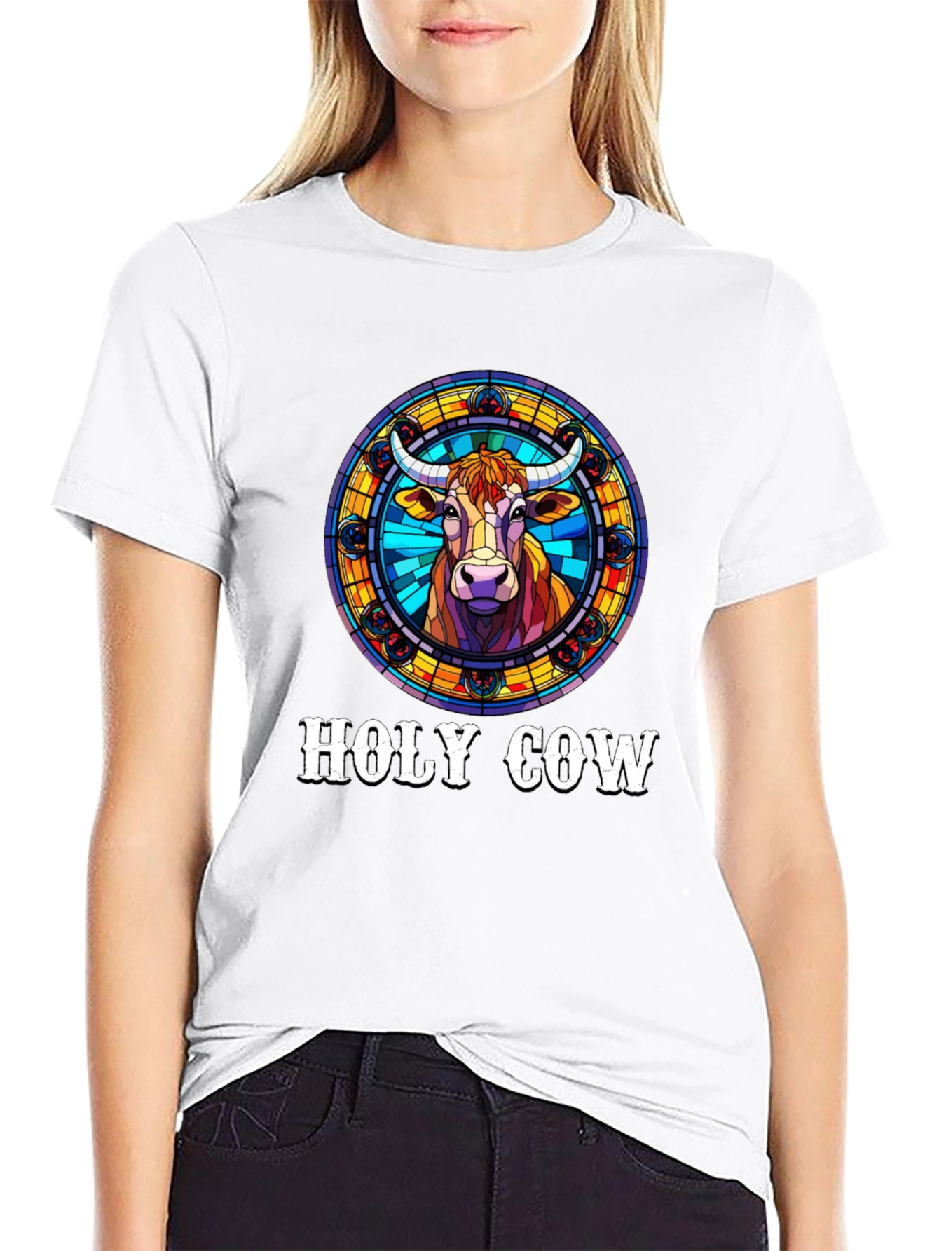 Holy Cow Graphic T-Shirt - Unique Design